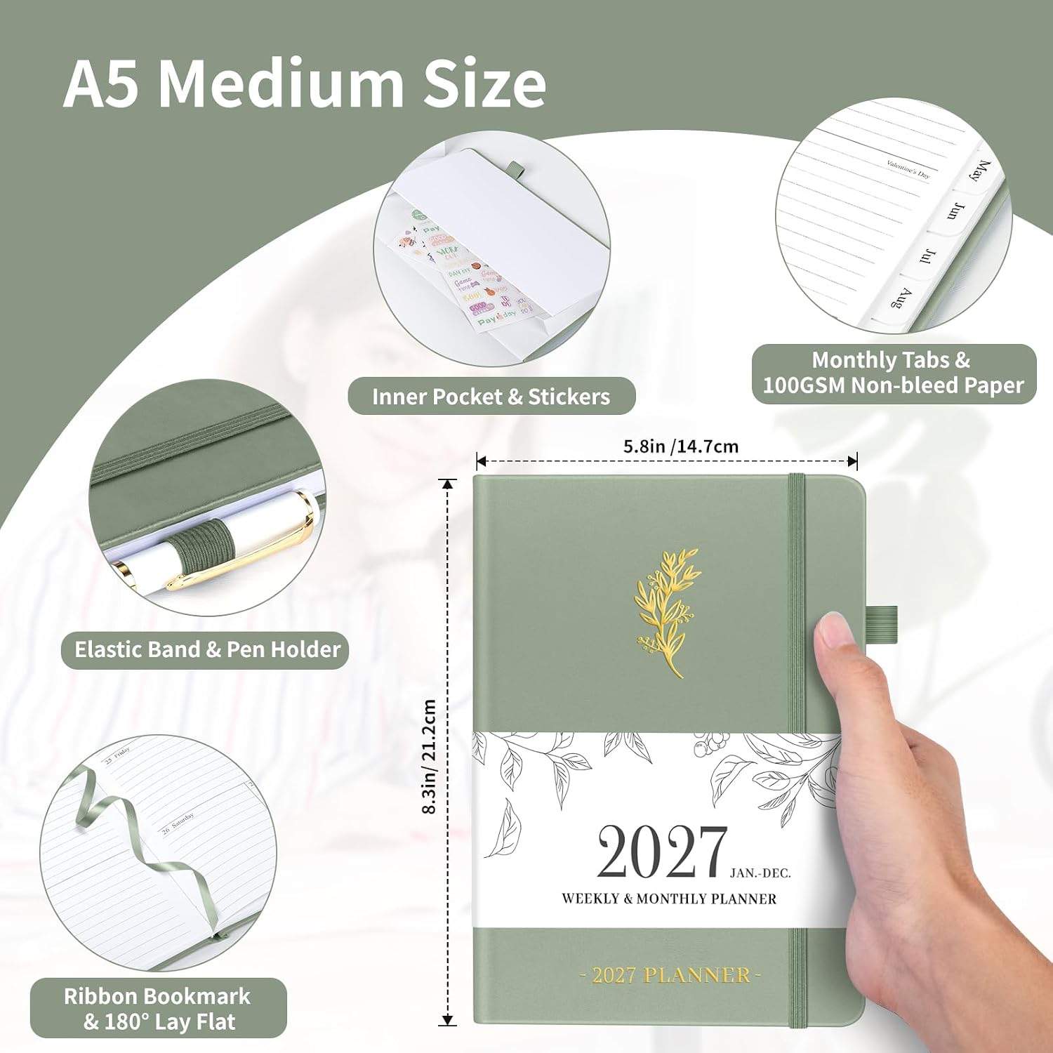 Detalle de 2027 Planner, A5