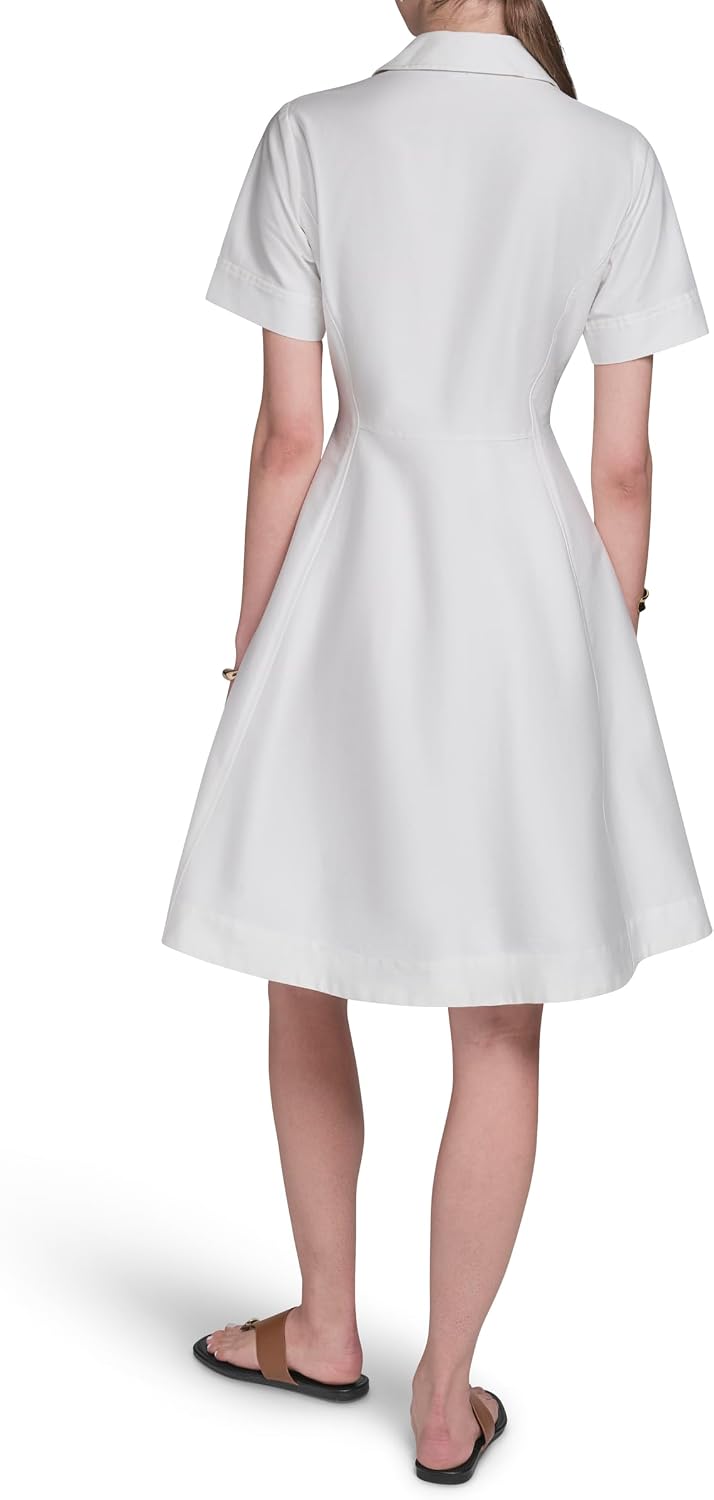 Detalle de Halston Shirt Dress, Cotton Sateen