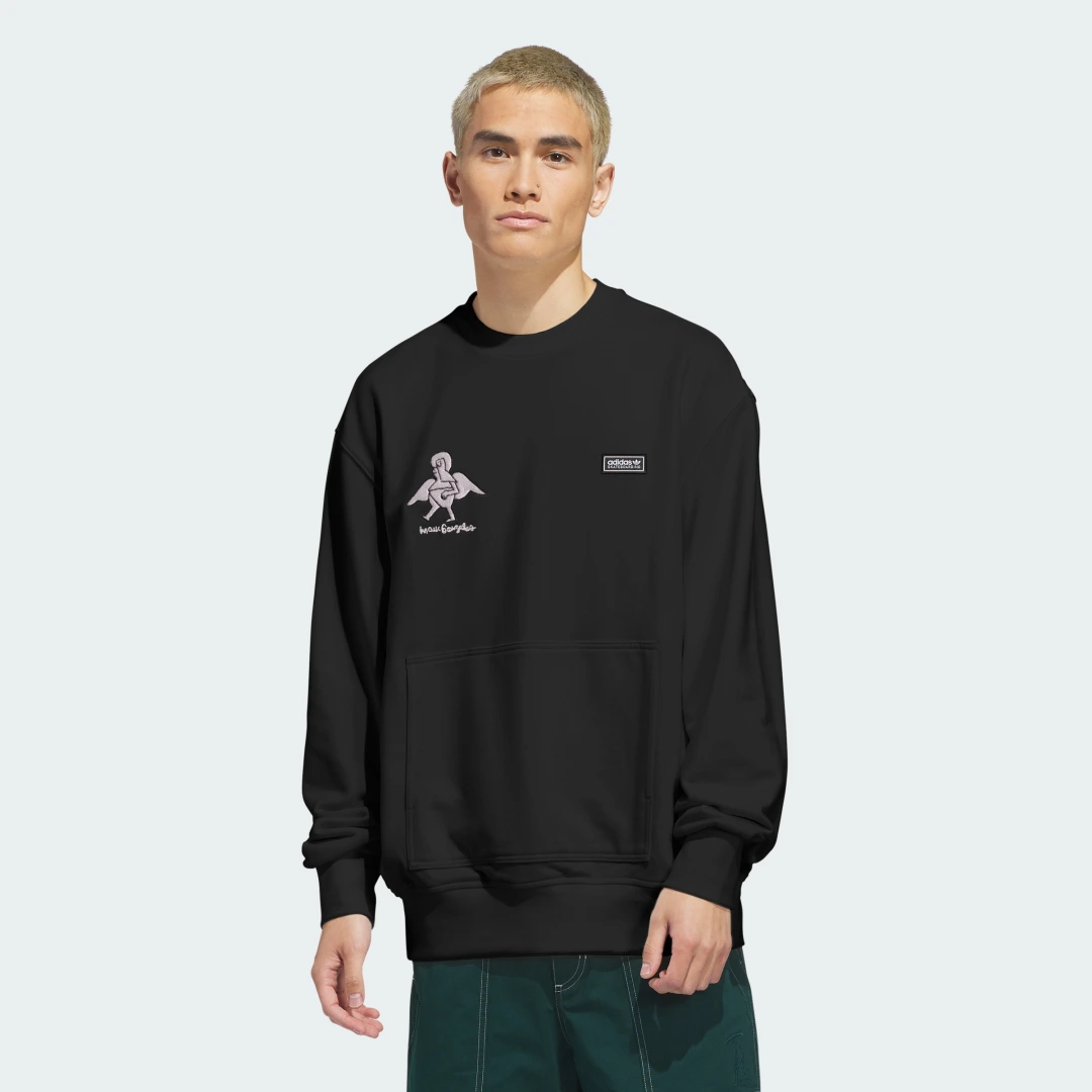 Detalle de Sudadera de cuello redondo Skateboarding x Mark Gonzales – Adidas