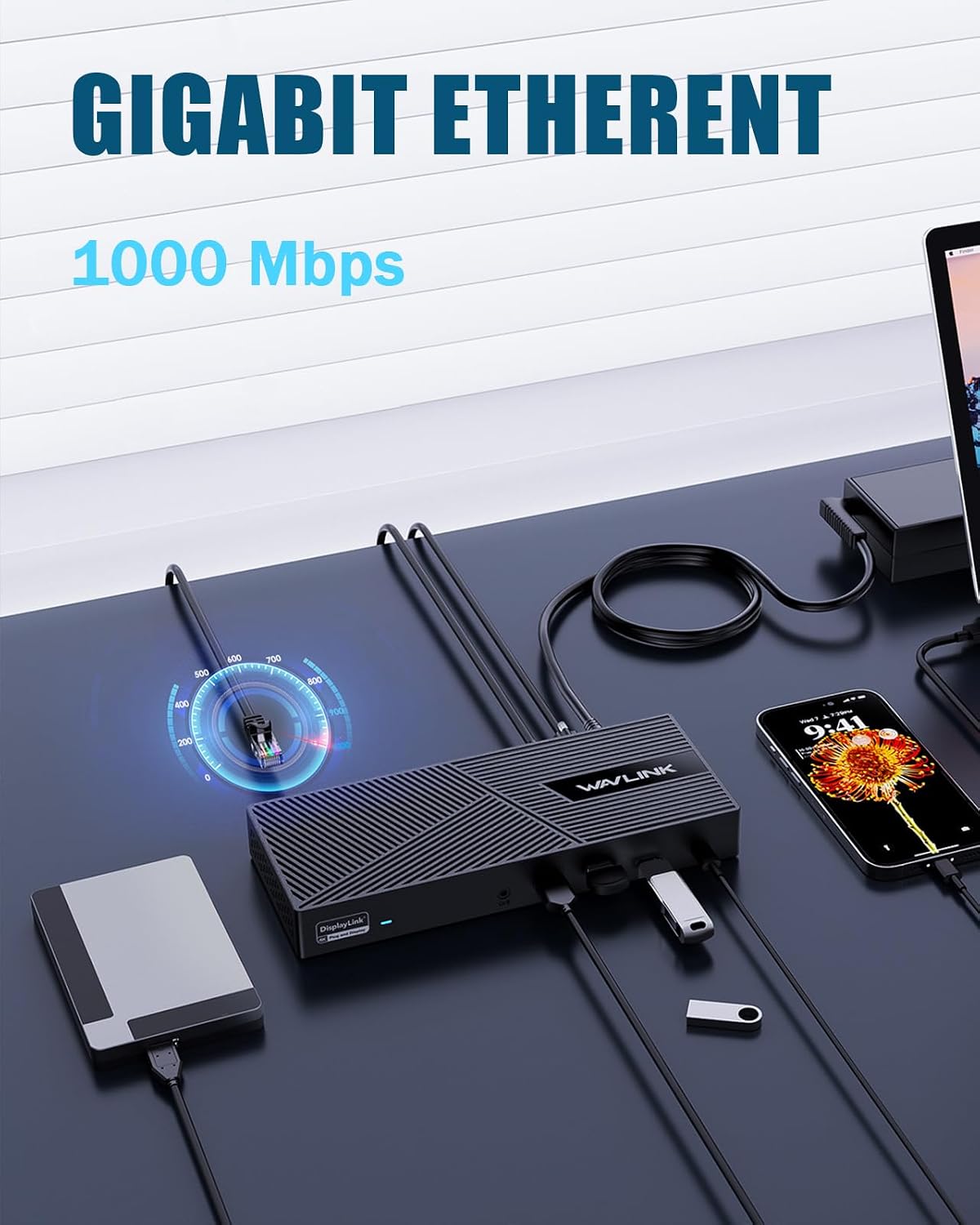Thumbnail 6 de WAVLINK WL-UG63PD25 DisplayLink Docking Station for 3 Monitors, 100W PD