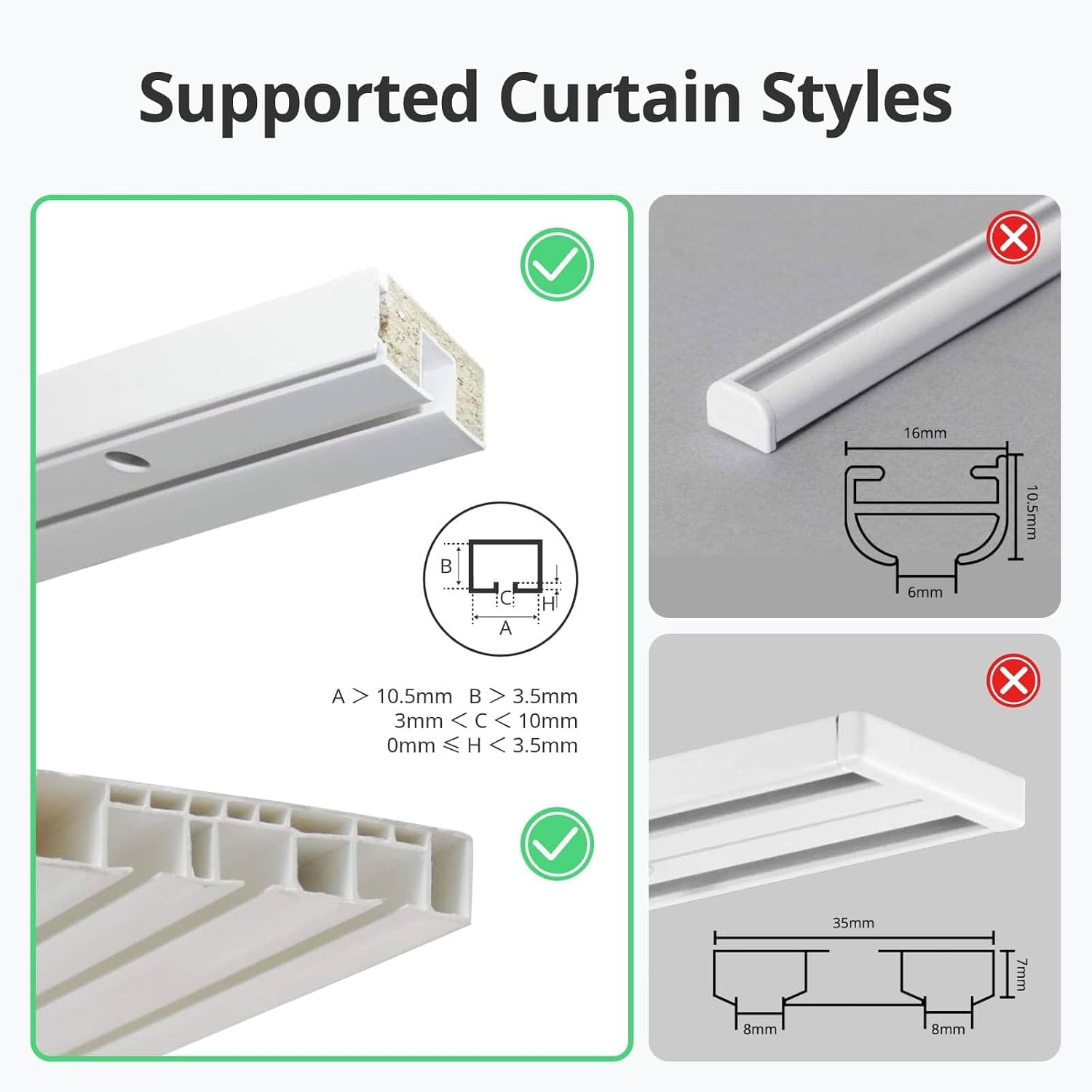 Detalle 2 de SwitchBot Curtain 3 U Rail – Ouvre-rideau automatique