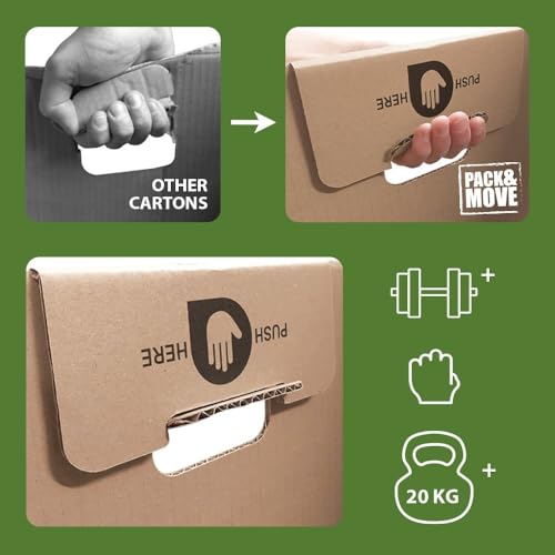 Thumbnail 4 de Lot 20 Cartons de Déménagement Pack and Move – 40 x 30 x 30 cm, Rangement livres