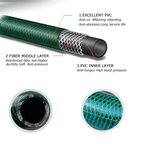 Detalle de Yiting Garden Hose 5m–50m with Spray Nozzle and Fittings