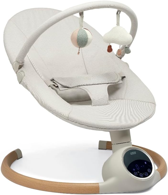 Detalle de Mamas & Papas Alto Smart Baby Swing (Cashmere): touchscreen, 5 speeds, Bluetooth and remote