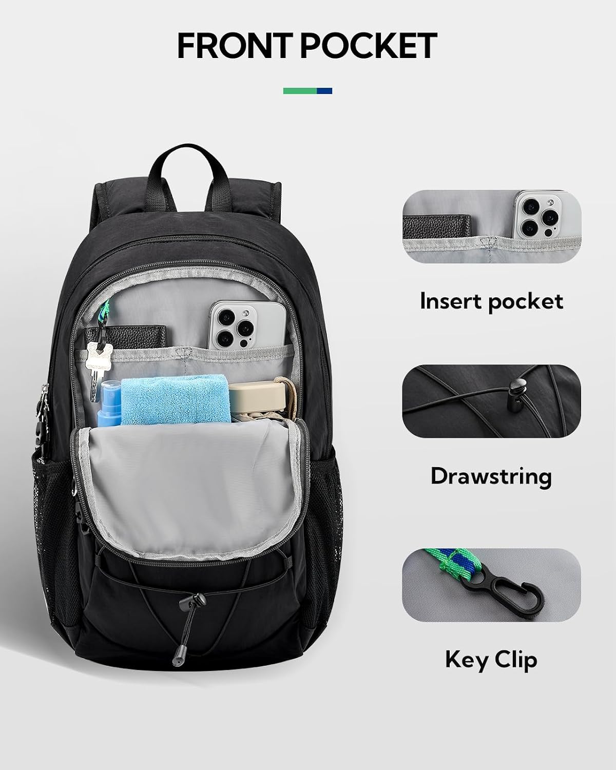 Thumbnail 4 de Waterfly Lightweight 20L Hiking Backpack – A practical 20L sport rucksack for daily use and outdoor adventures