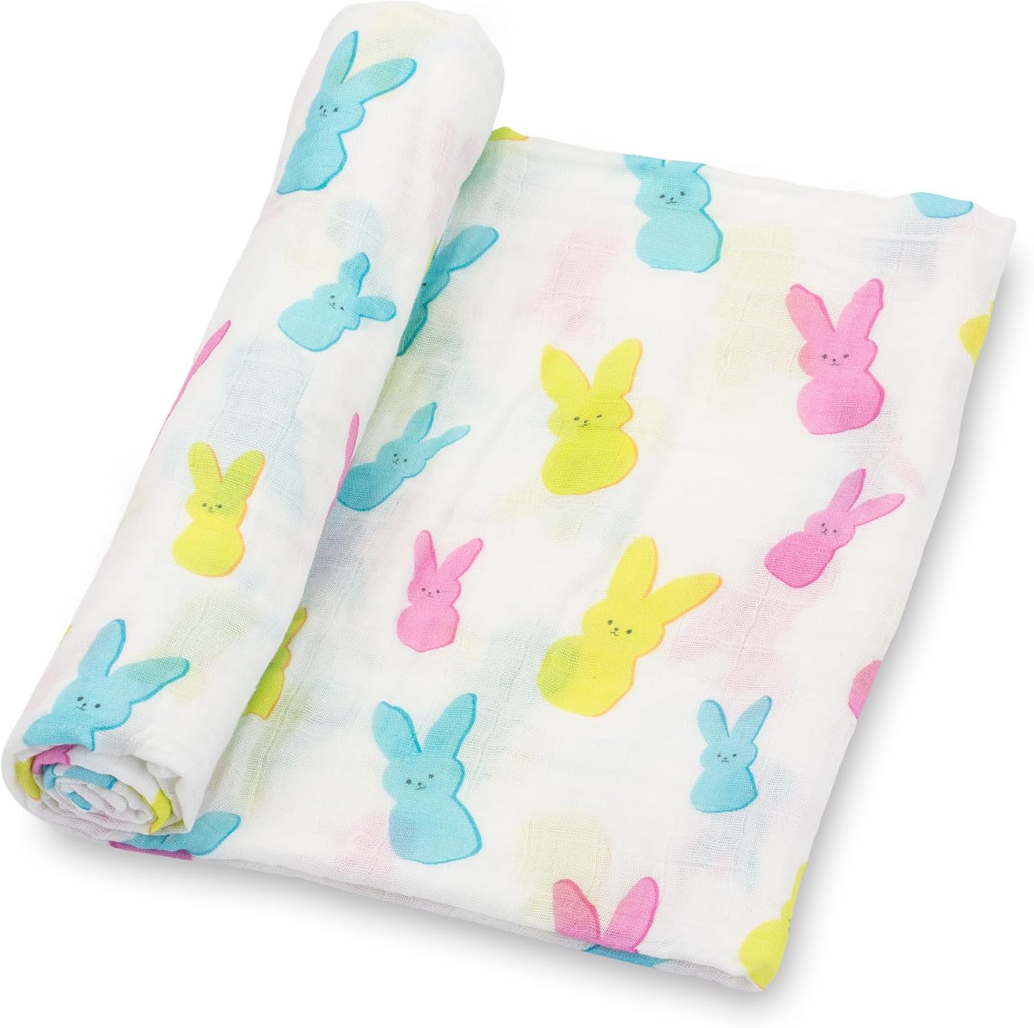 Detalle de LollyBanks Muslin Swaddle Blanket 47 x 47 in