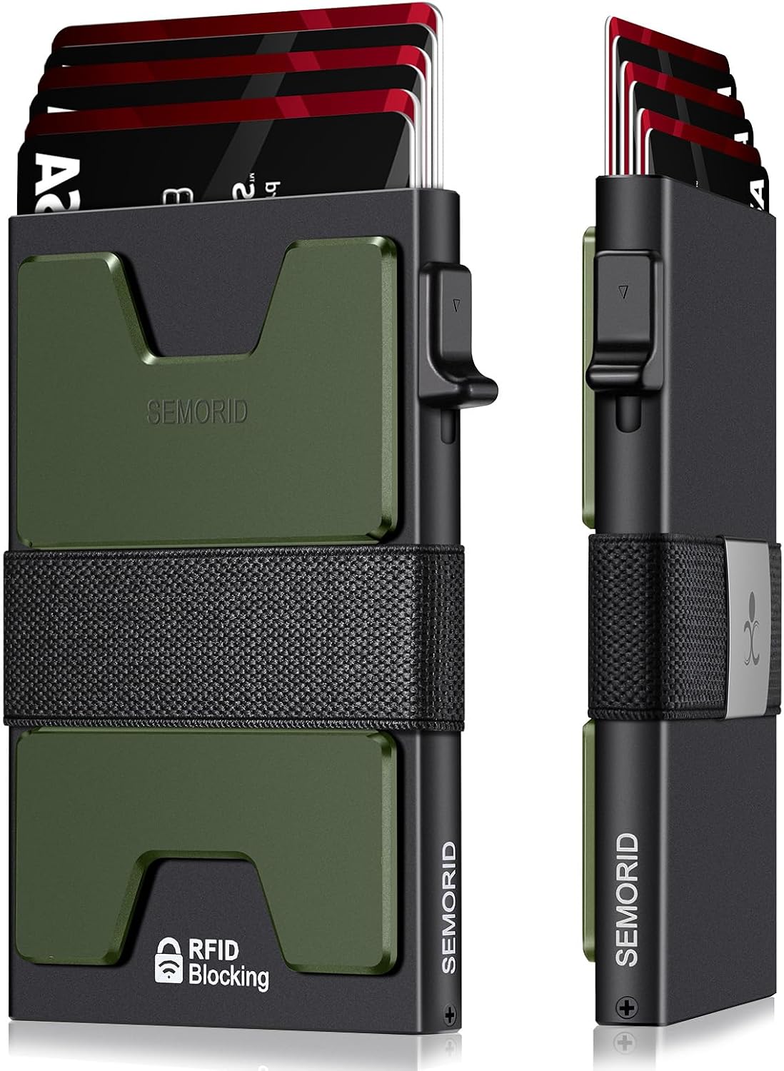 Detalle 2 de SEMORID Mens Slim RFID aluminium wallet 💼