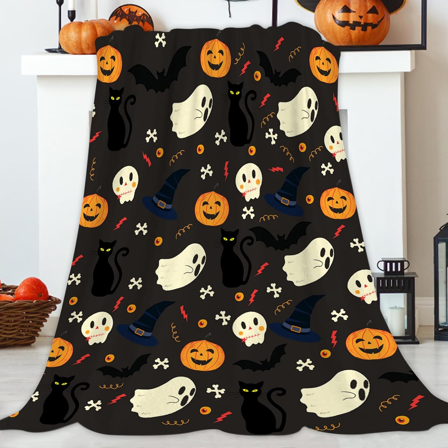 Detalle de JOOCAR Flannel Throw Blanket 150x200 cm 🛋
