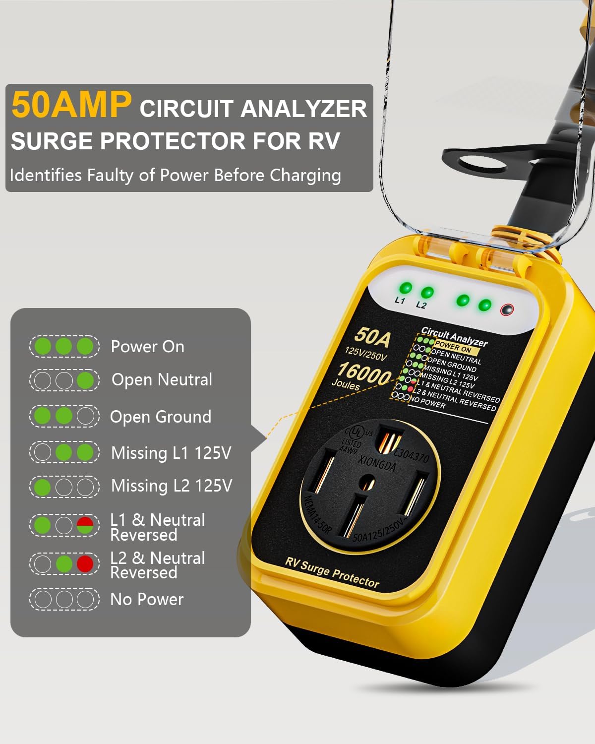 Detalle de EPLCSE RV Surge Protector 50 Amp