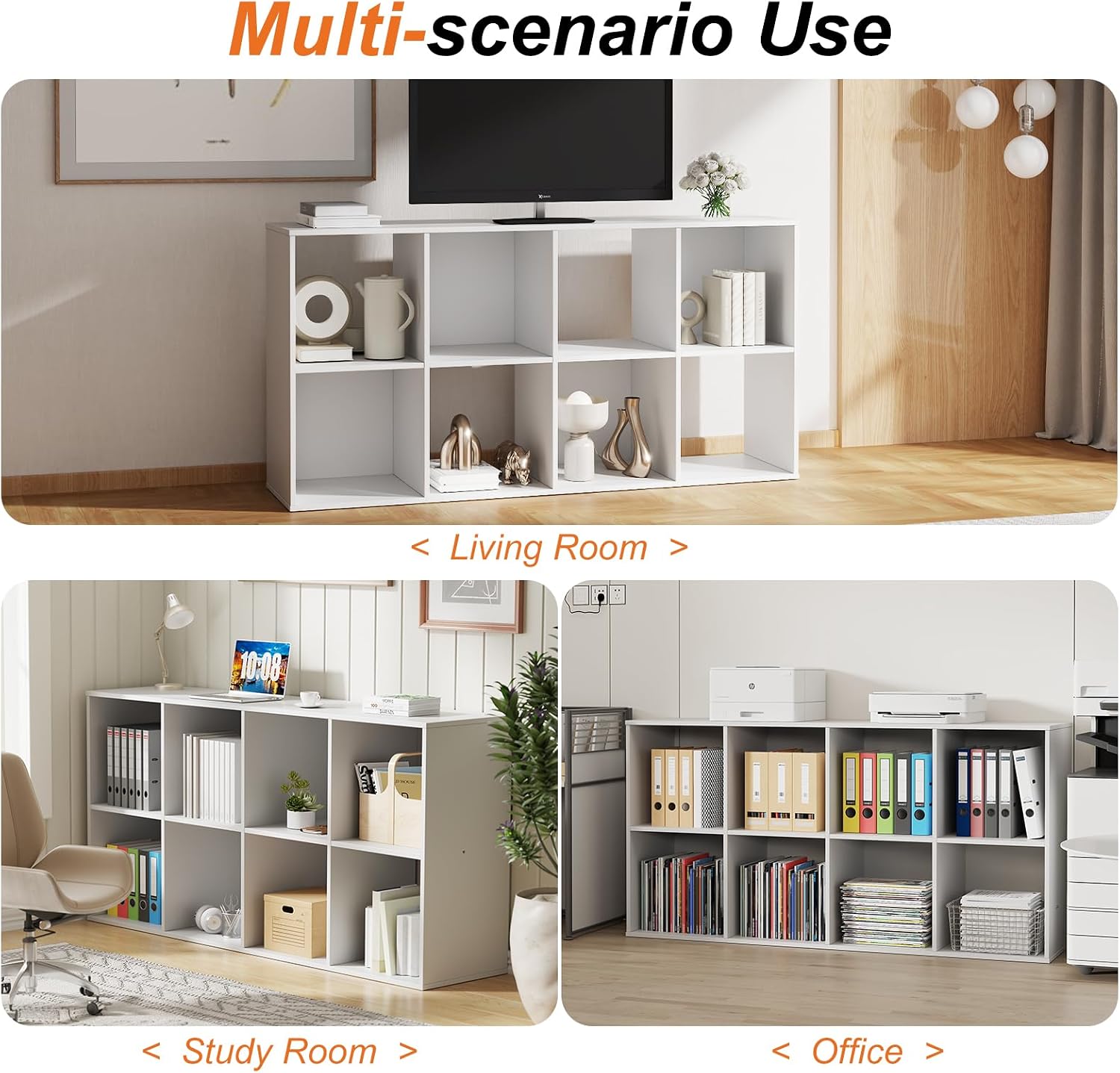 Detalle 2 de Sweetcrispy Cube Bookcase, White