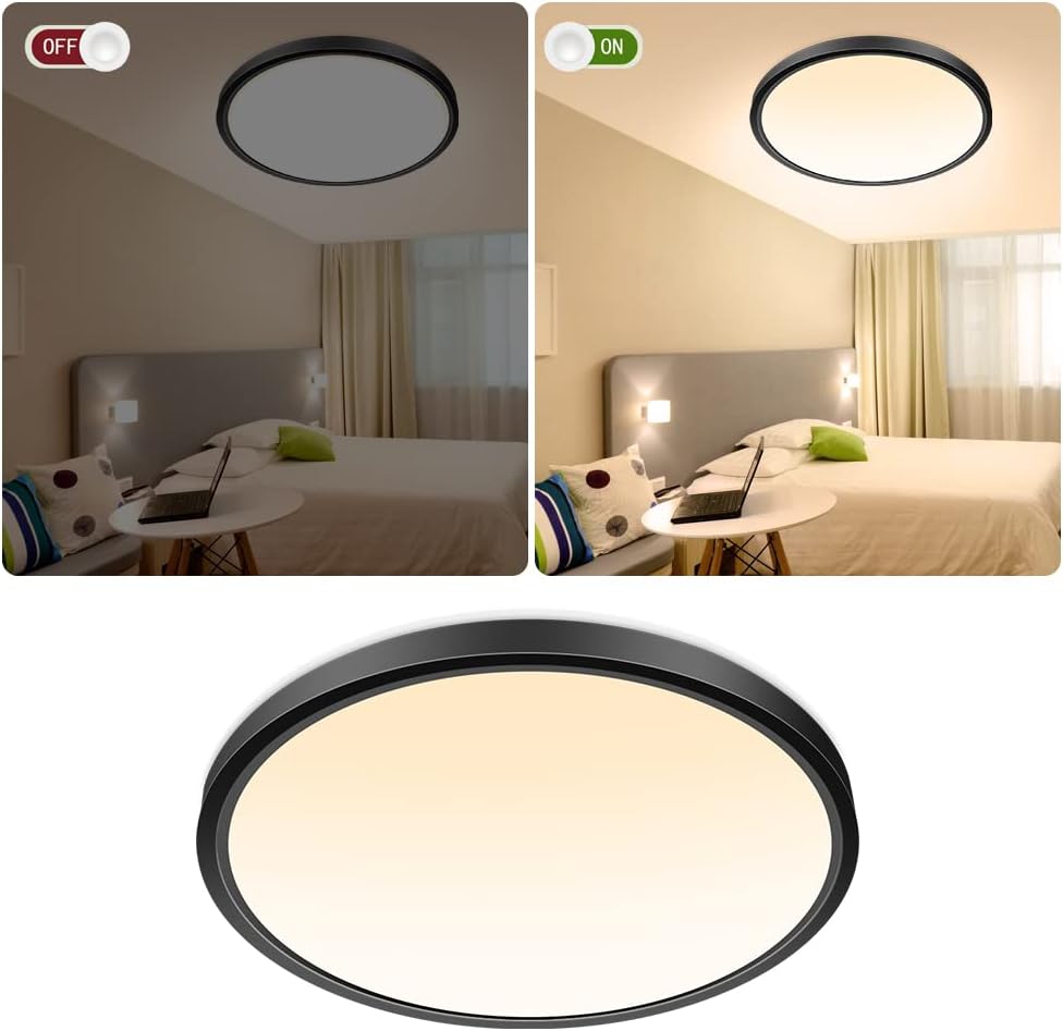 Thumbnail 2 de Black 9 inch LED flush mount 18W