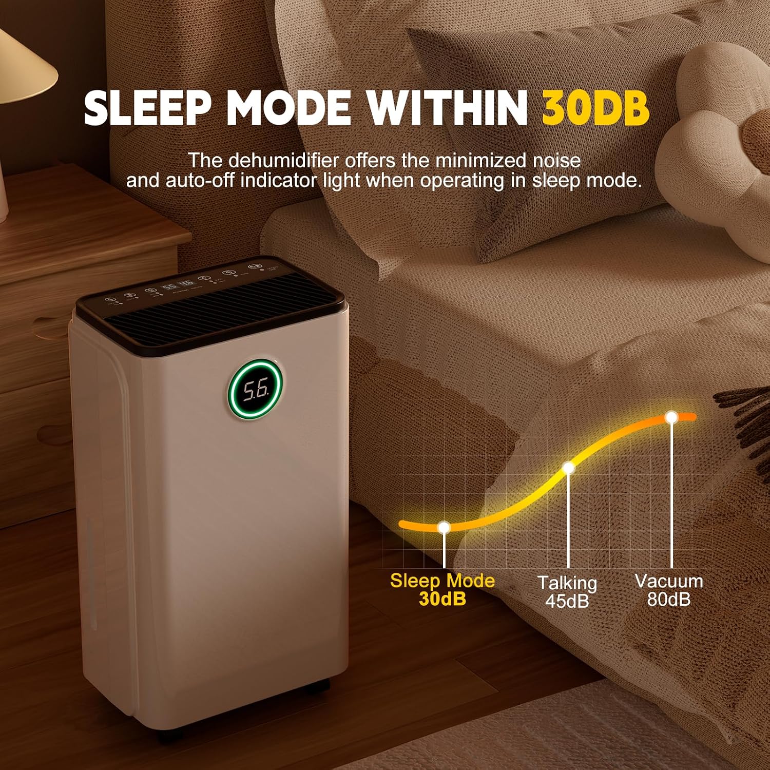 Thumbnail 6 de 12L/Day Dehumidifier Smart Humidity Control for Home 🏠