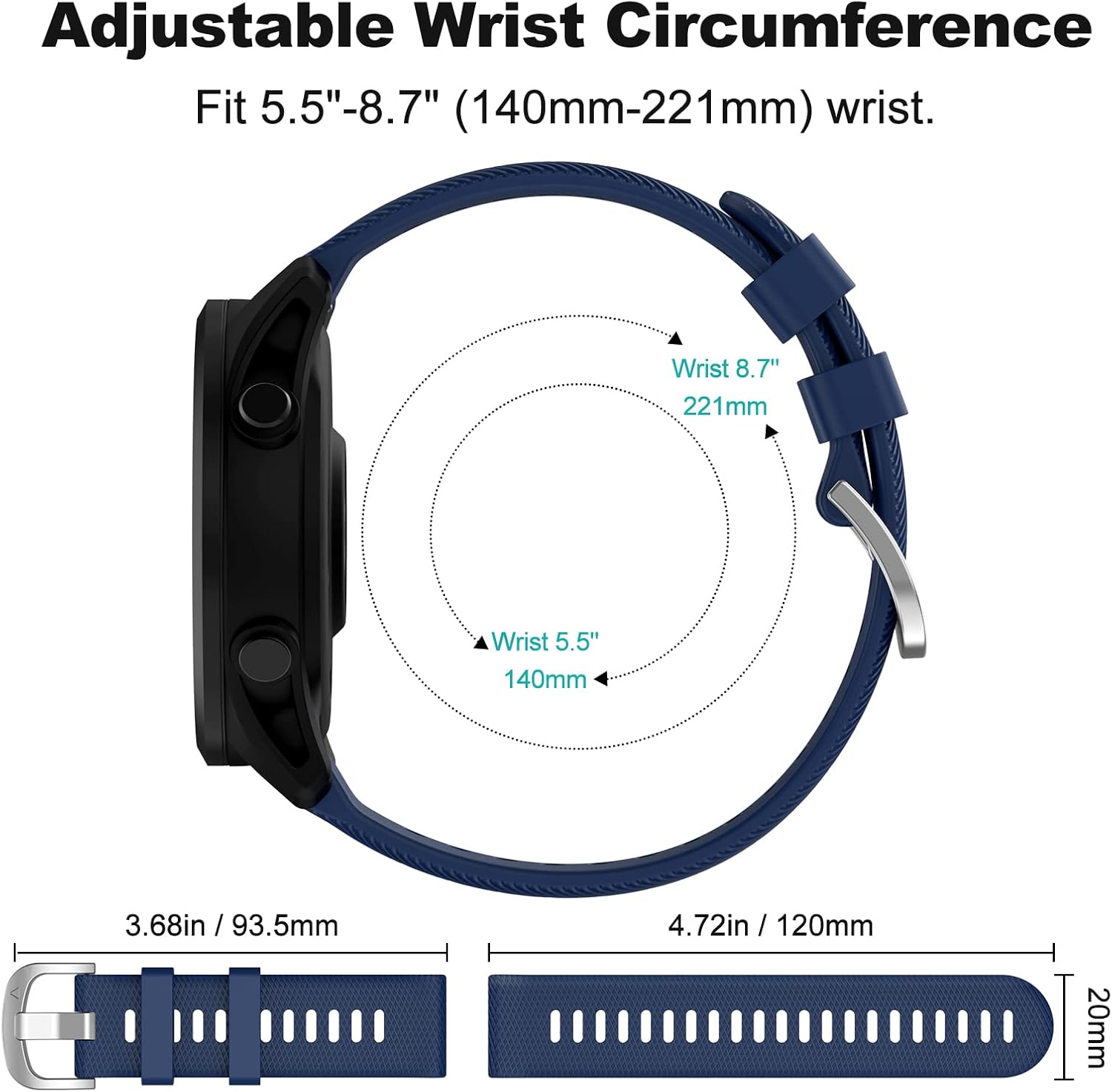 Thumbnail 4 de OVERSTEP 20mm Garmin Venu 2 Plus strap