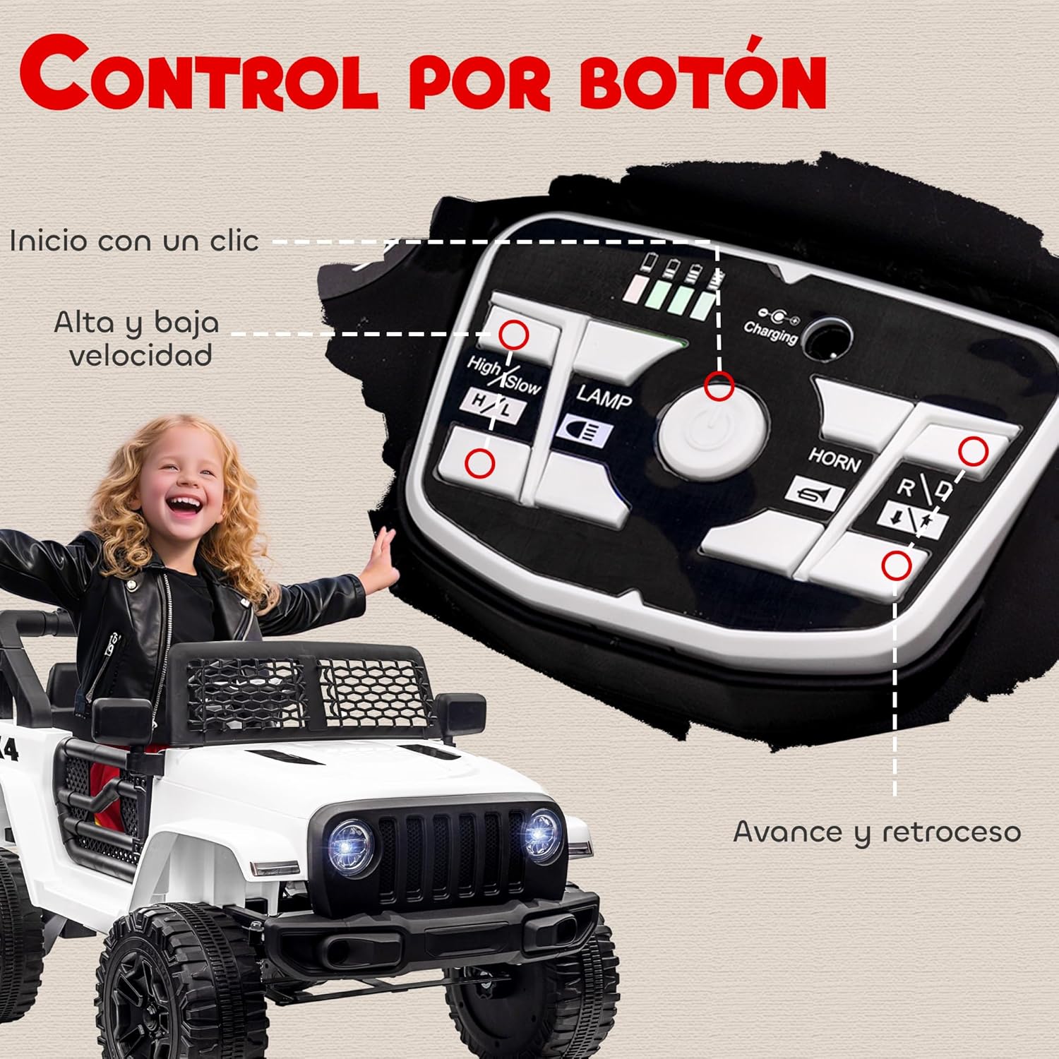 Thumbnail 5 de HOMCOM Coche Eléctrico 12V para niños