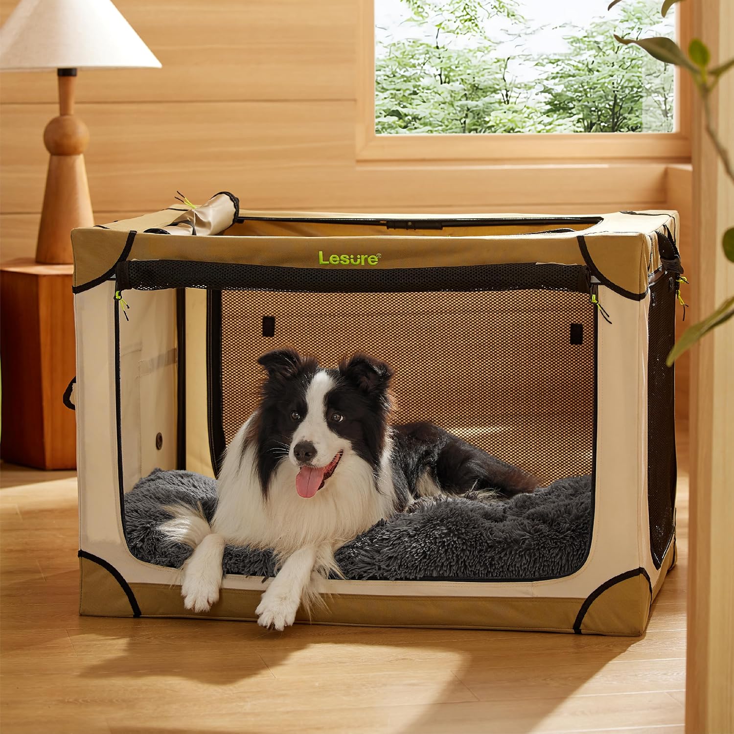 Detalle de Bedsure Dog Crate Bed Large 89x58cm