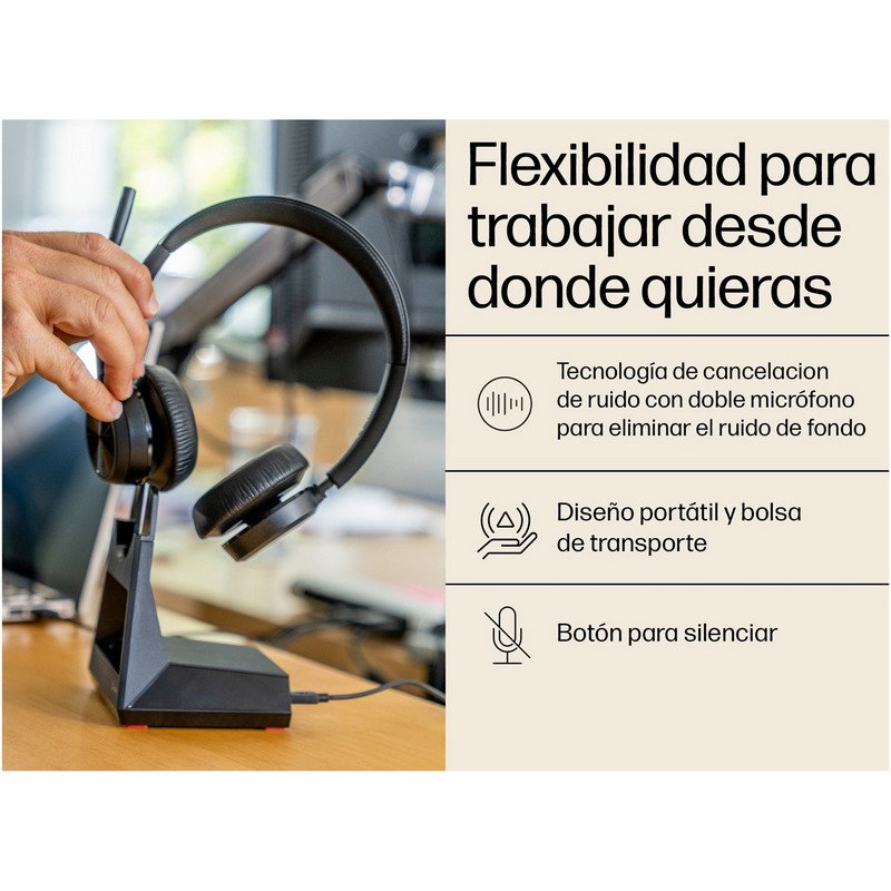Thumbnail 1 de Poly Voyager 4320-M: Auriculares Bluetooth con base de carga para Microsoft Teams (negros)