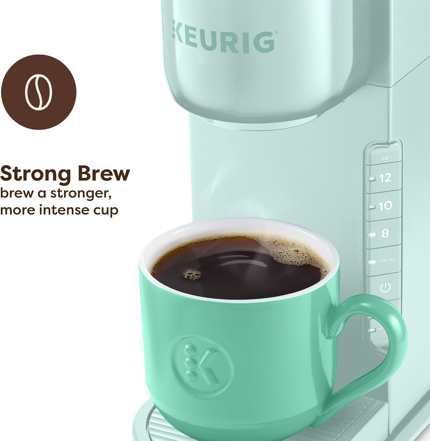 Detalle 2 de Keurig K-Express One-Cup Coffee Maker Review: Strong Brew, 42oz Reservoir, Mint Finish