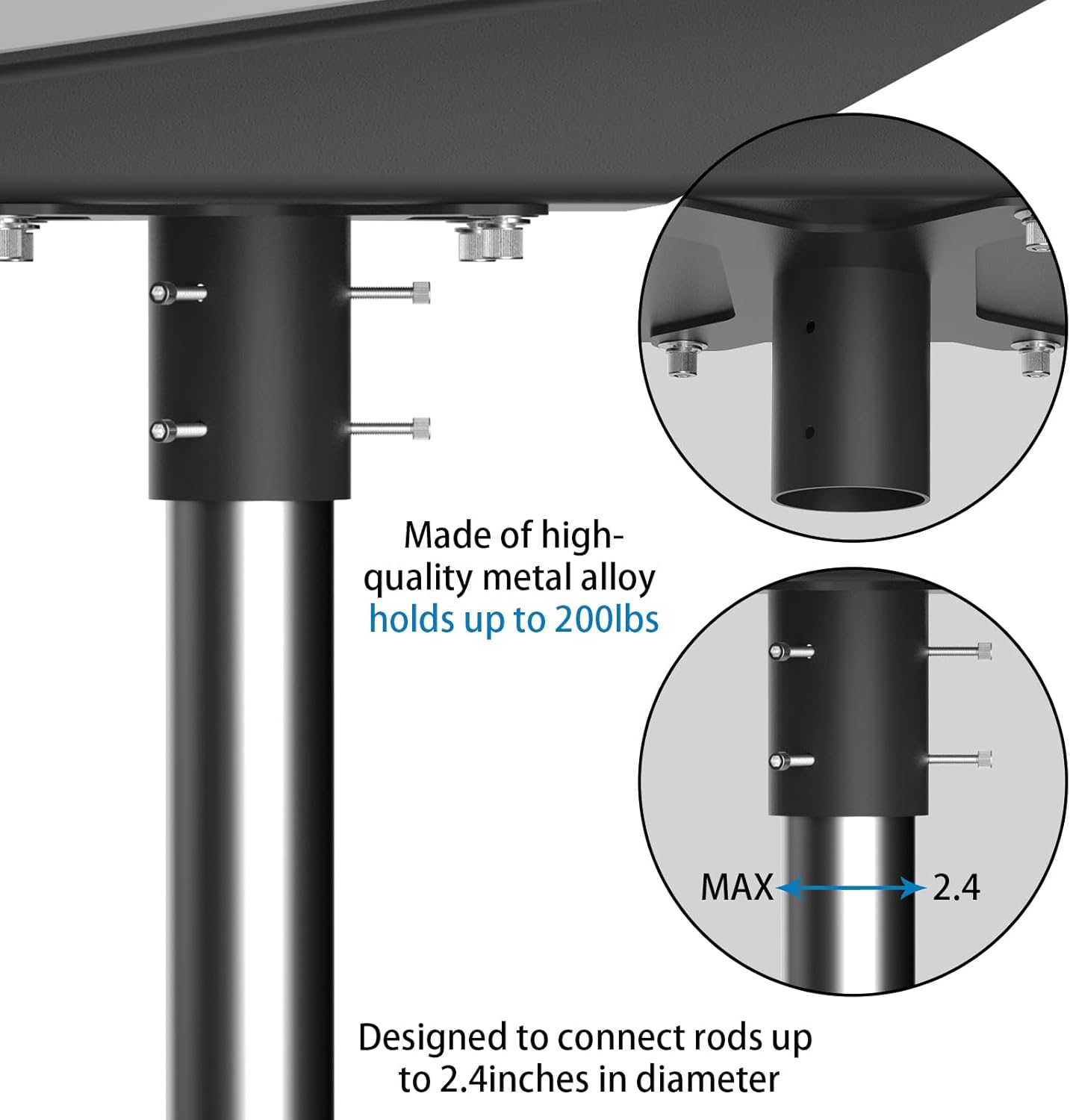 Detalle 2 de Starlink Flat High Performance Pipe Adapter and Mounting Kit (TuoBak) for Starlink Antenna