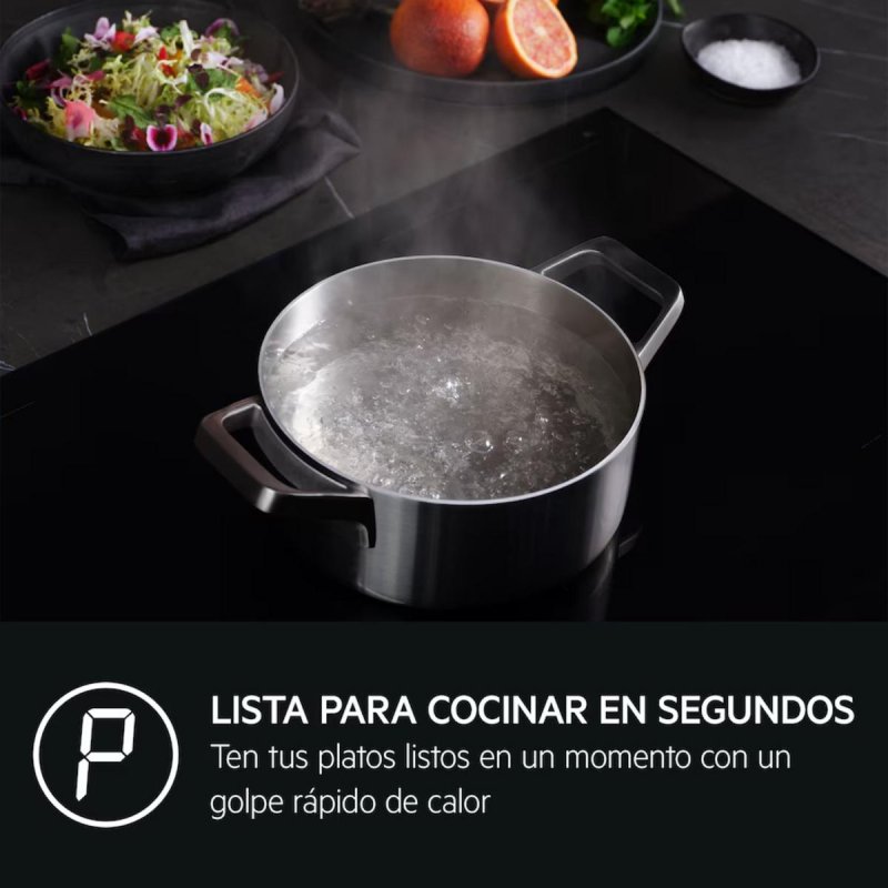 Detalle de AEG TN63IP0BIB placa de inducción 60 cm