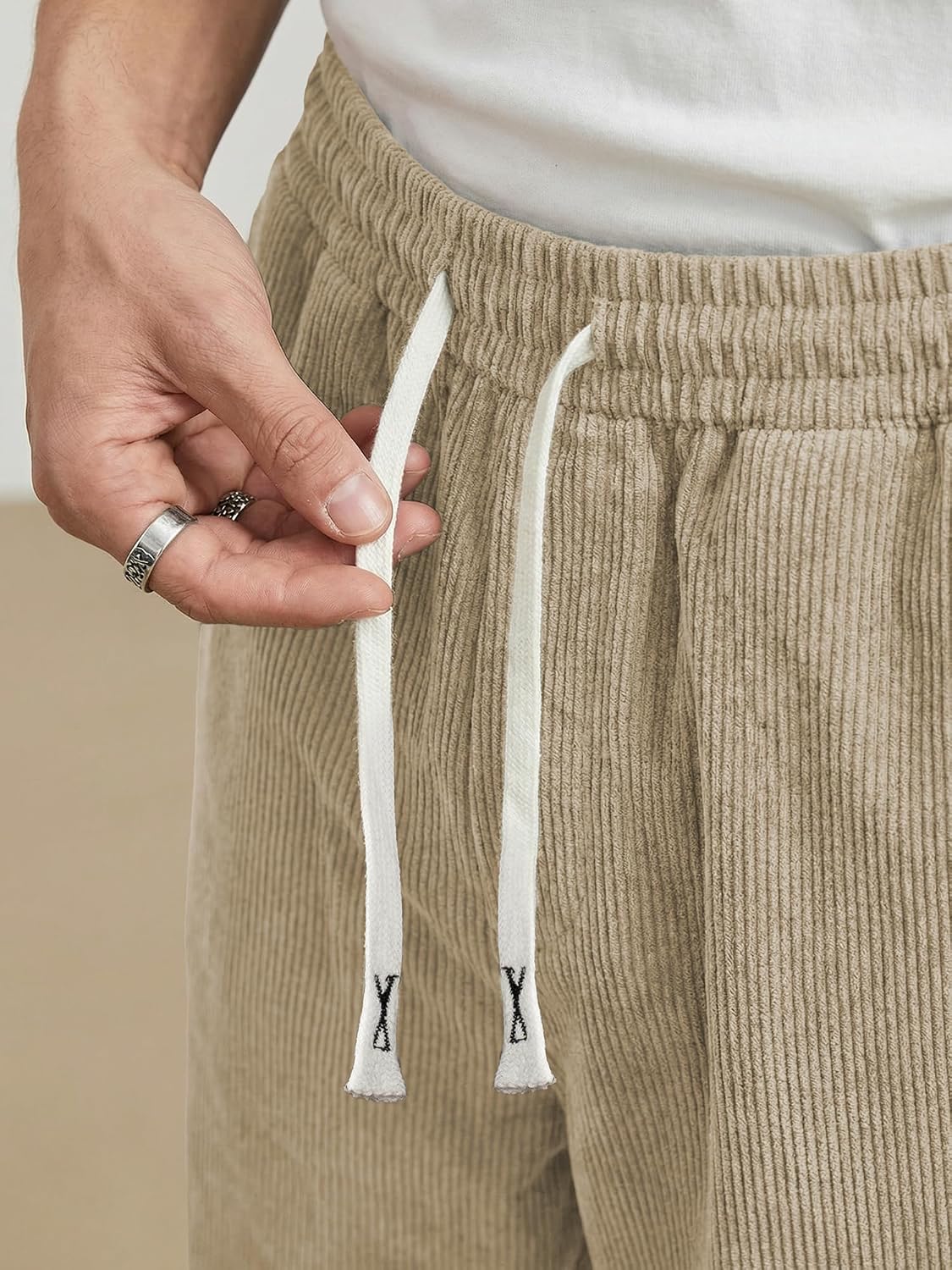 Detalle 2 de JMIERR Corduroy Pants Casual Baggy