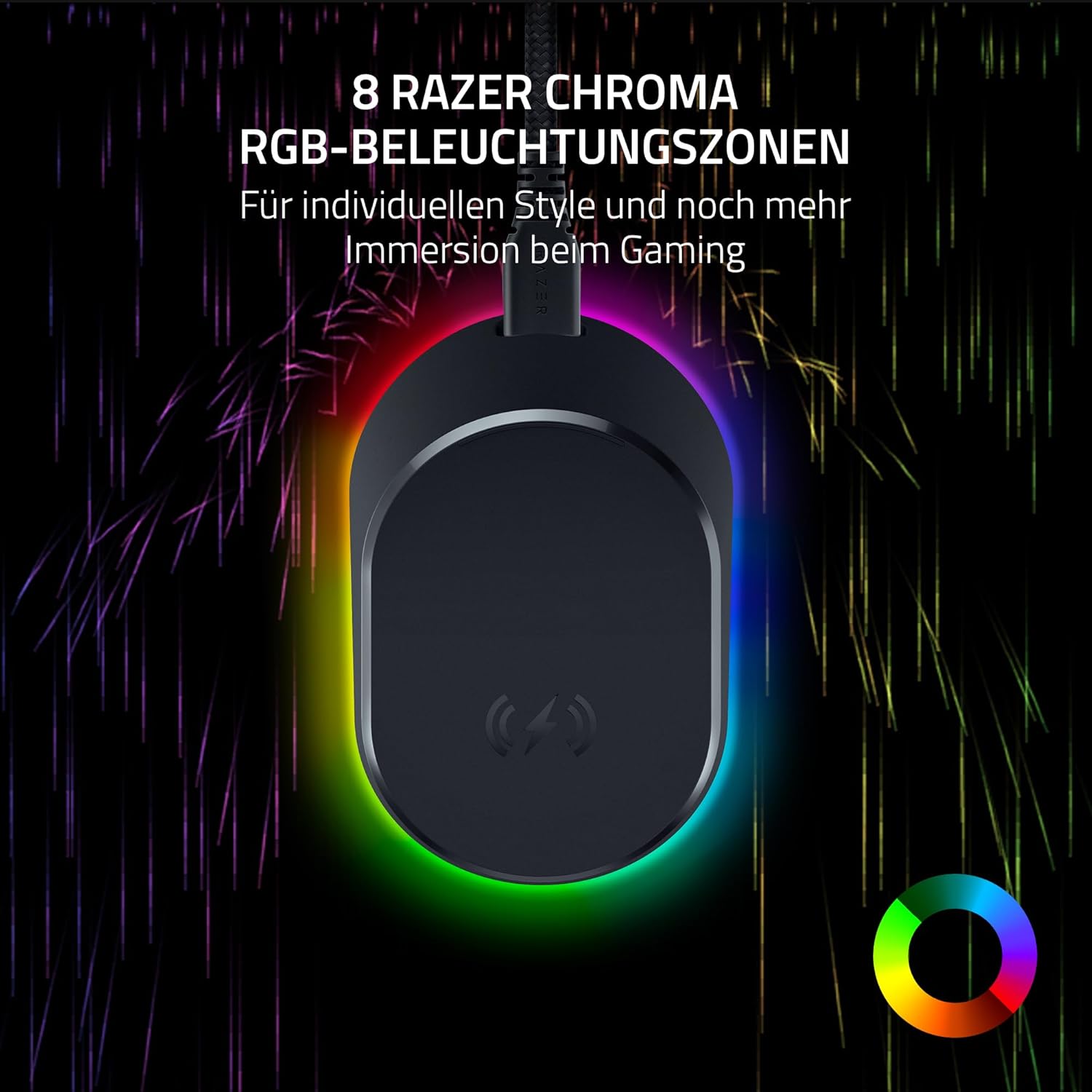 Thumbnail 3 de Razer Mouse Dock Pro & Charging Puck – magnetische Funk-Ladestation mit HyperSpeed 4KHz und Chroma RGB (Dock Pro & Puck) schwarz