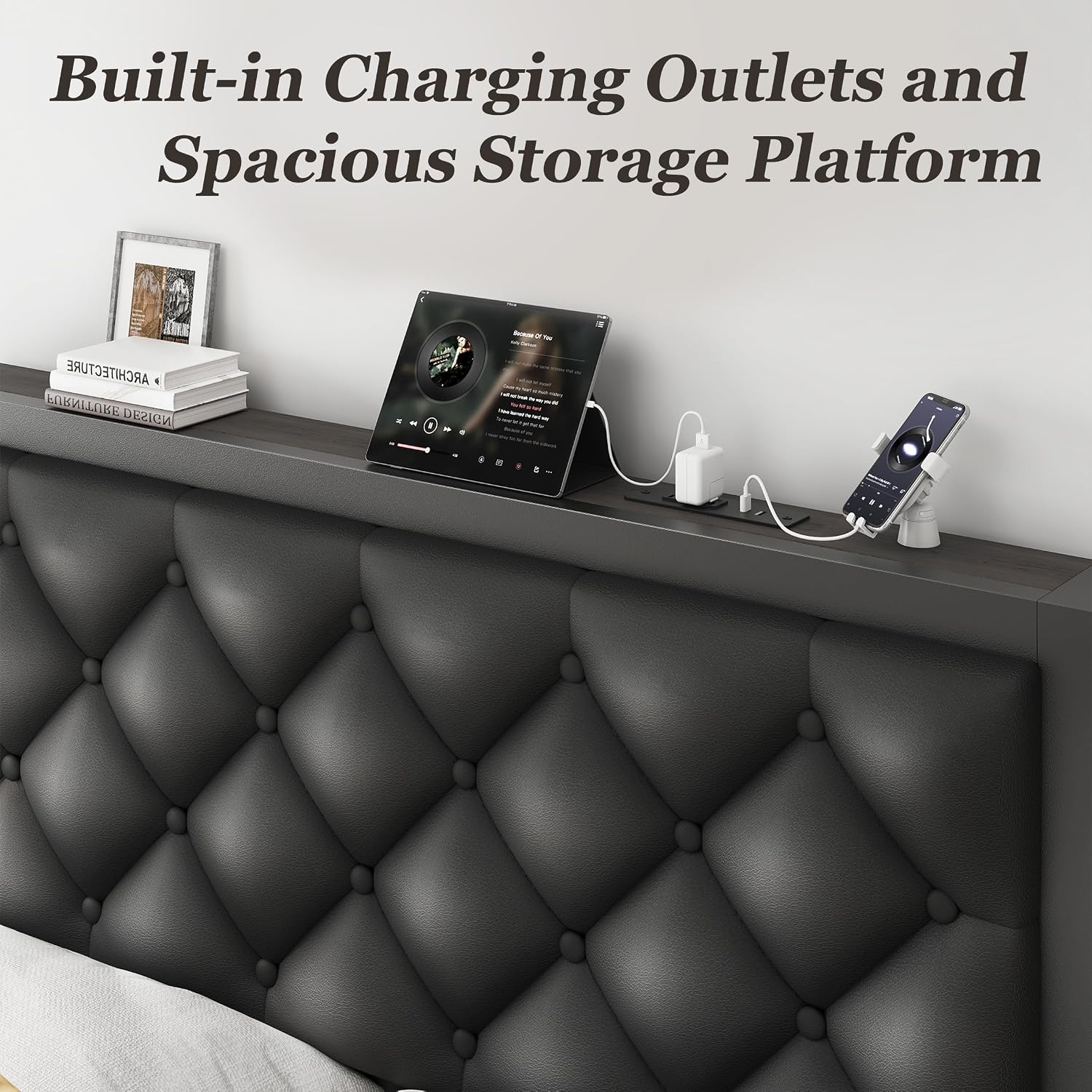 Detalle 2 de PHGLL Twin Bed Frame with Storage Drawer