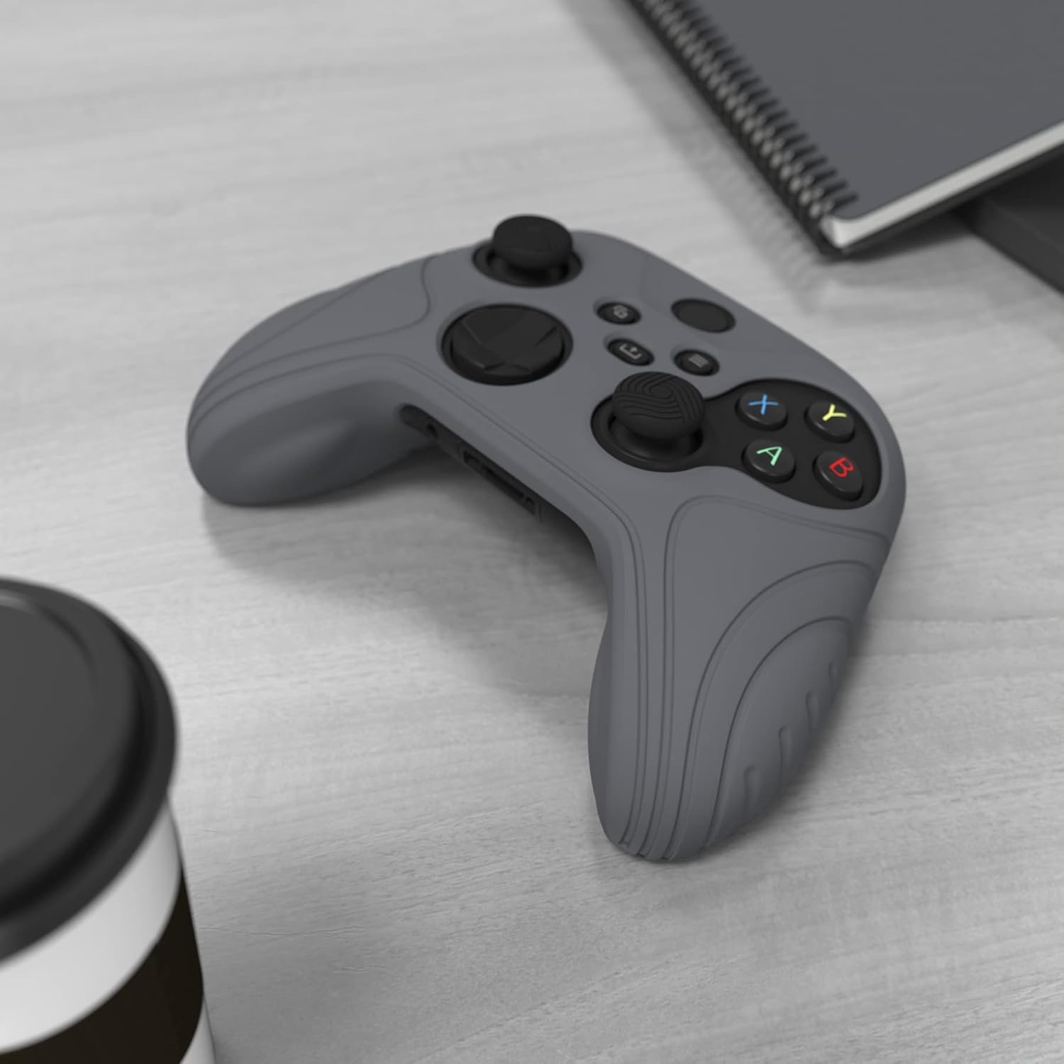 Detalle de eXtremeRate PlayVital Samurai Edition Gray Anti-slip Controller Grip for Xbox Series S/X