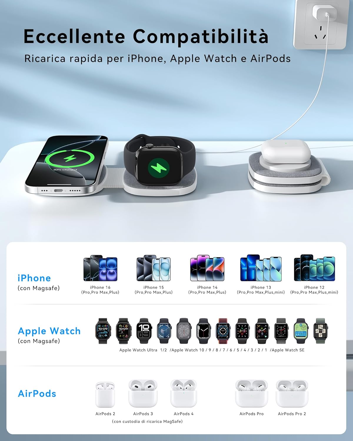 Thumbnail 3 de Caricatore MagSafe 2 in 1 per iPhone
