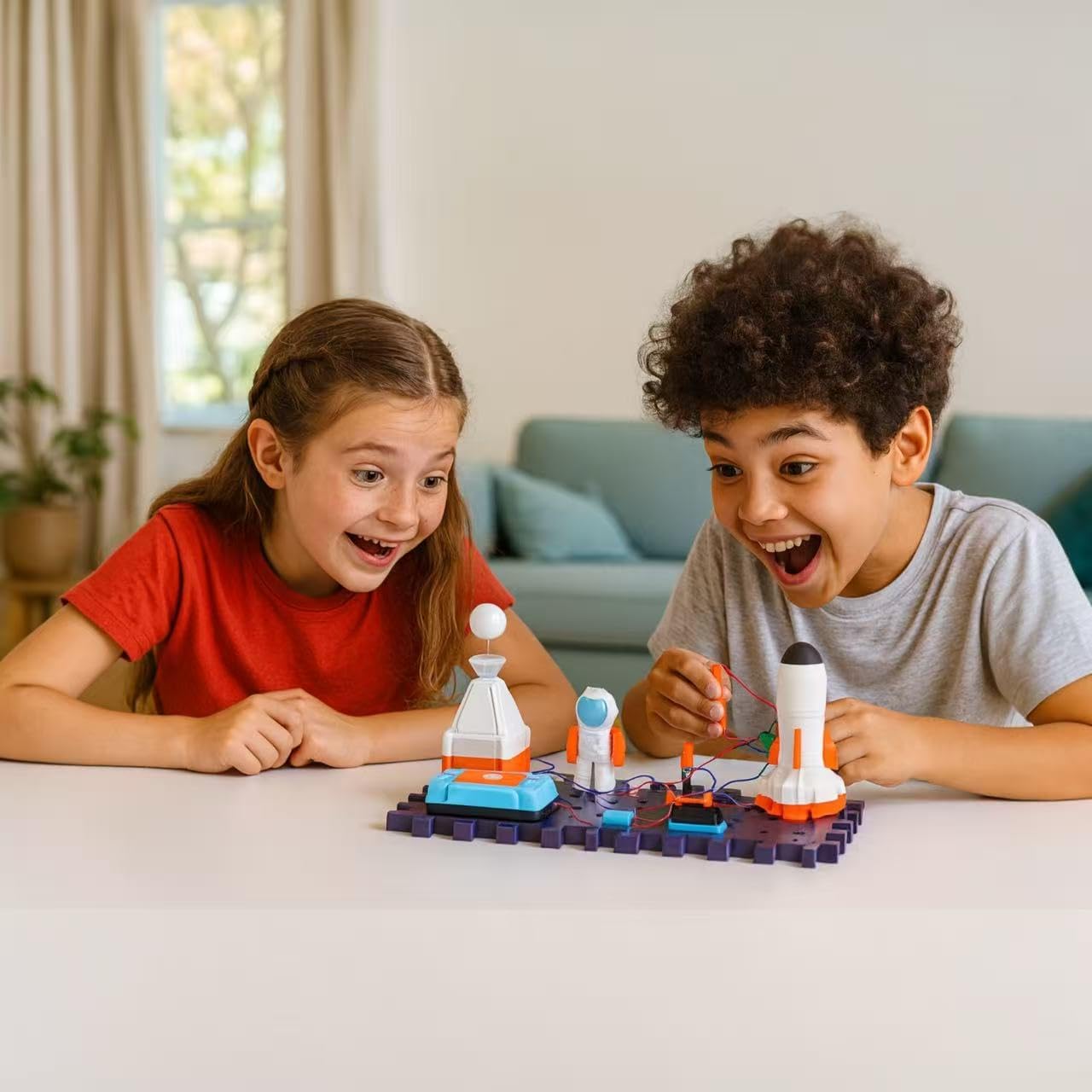 Thumbnail 2 de Bright Panda Electric Circuit Kits for Children (Starter Set – Aerospace) STEM build-your-own science kit