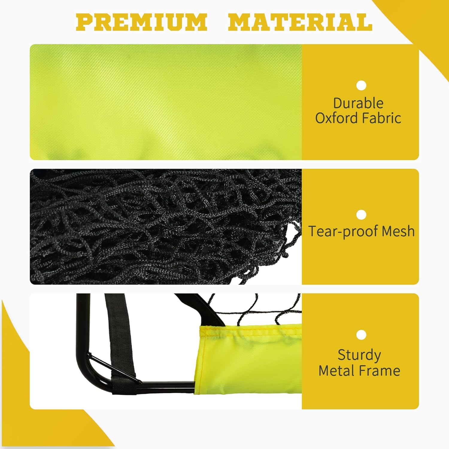 Thumbnail 5 de Football goal nets 6 x 3 ft, set of 2