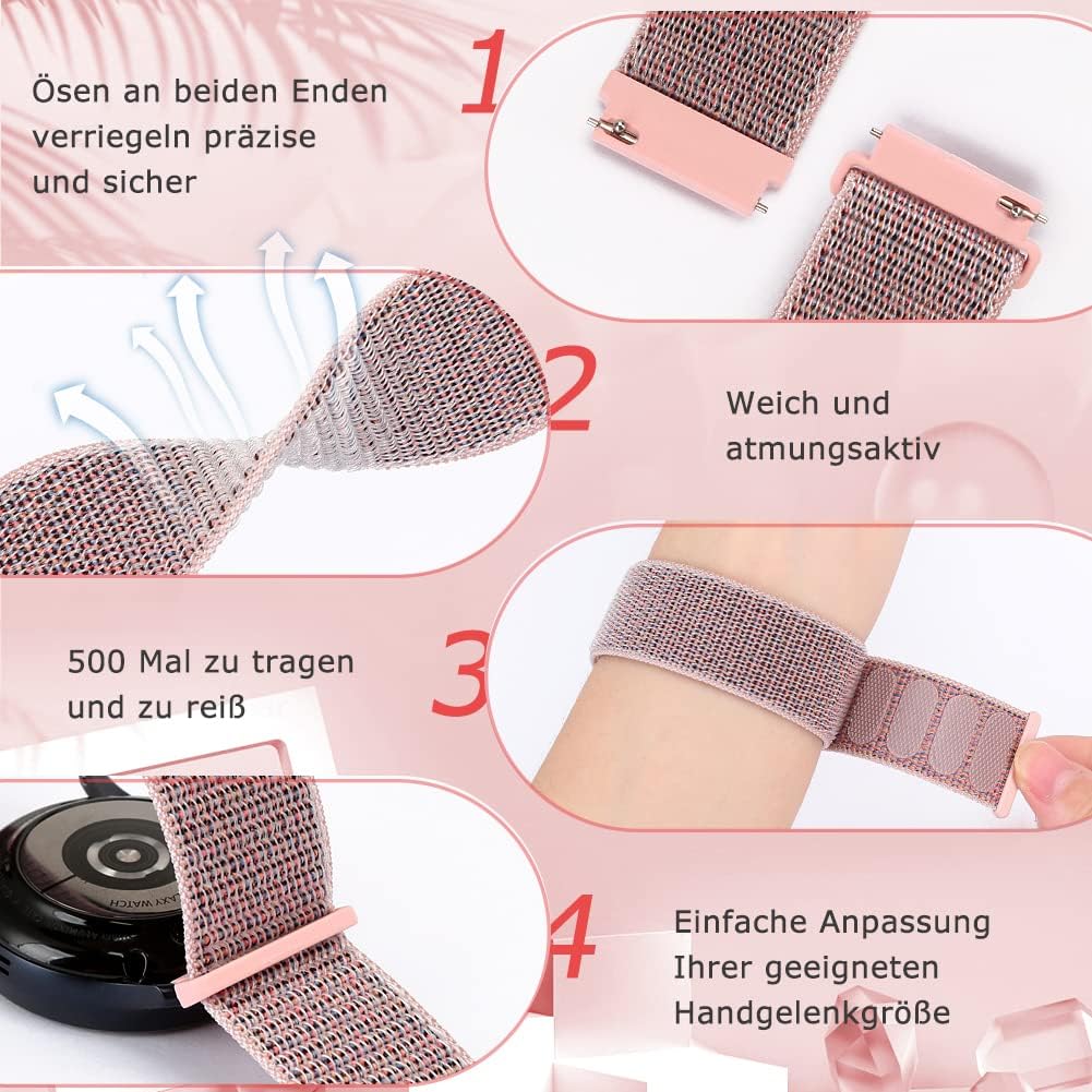 Thumbnail 4 de Runostrich Nylon Armband 22mm Sportloop