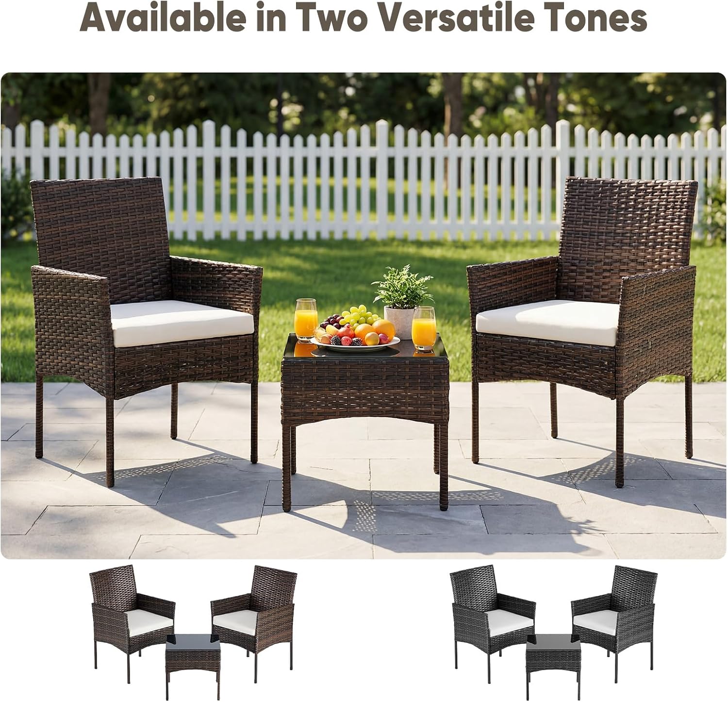 Detalle de DUMOS Wicker Patio Furniture Set