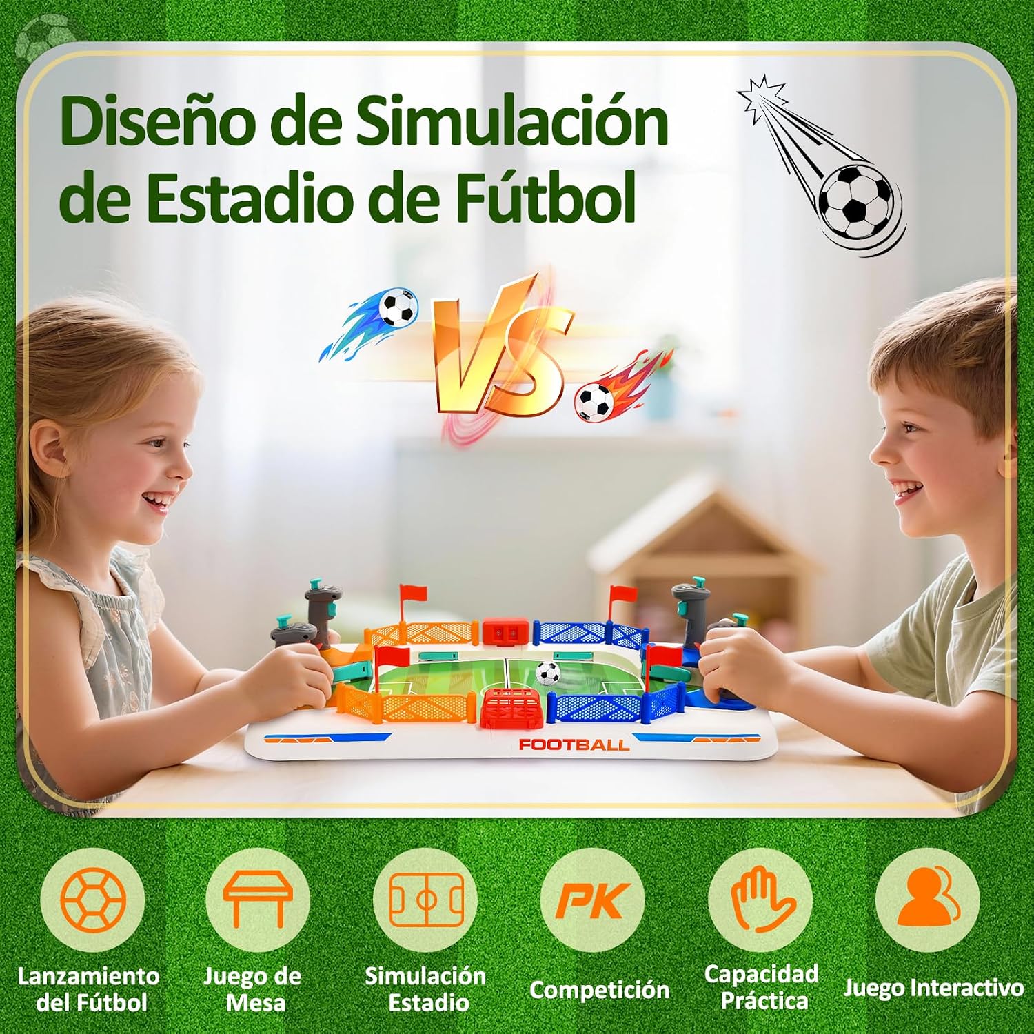 Detalle 2 de Dromlag Mini Futbolín portátil para niños