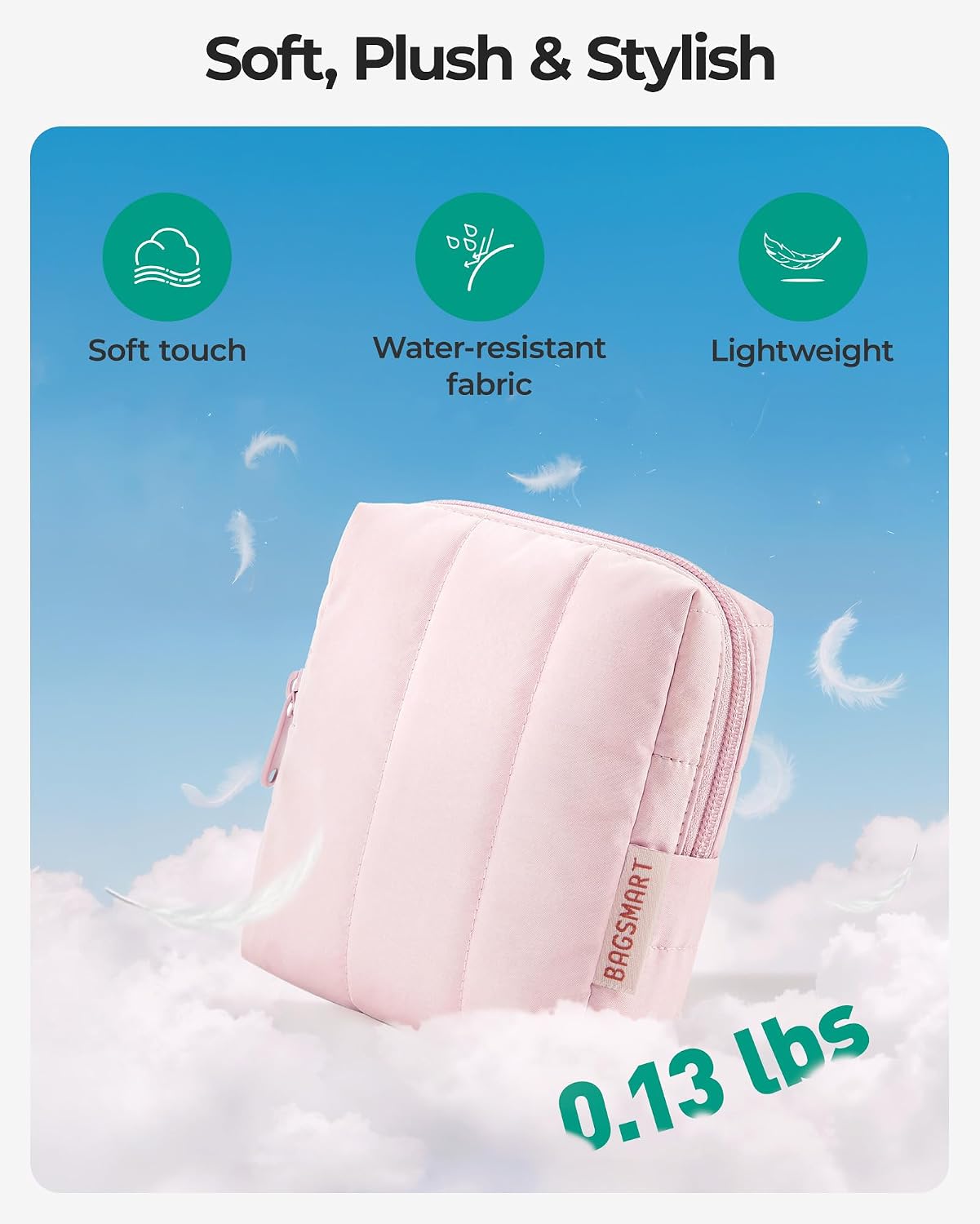 Detalle 2 de BAGSMART Small Makeup Bag