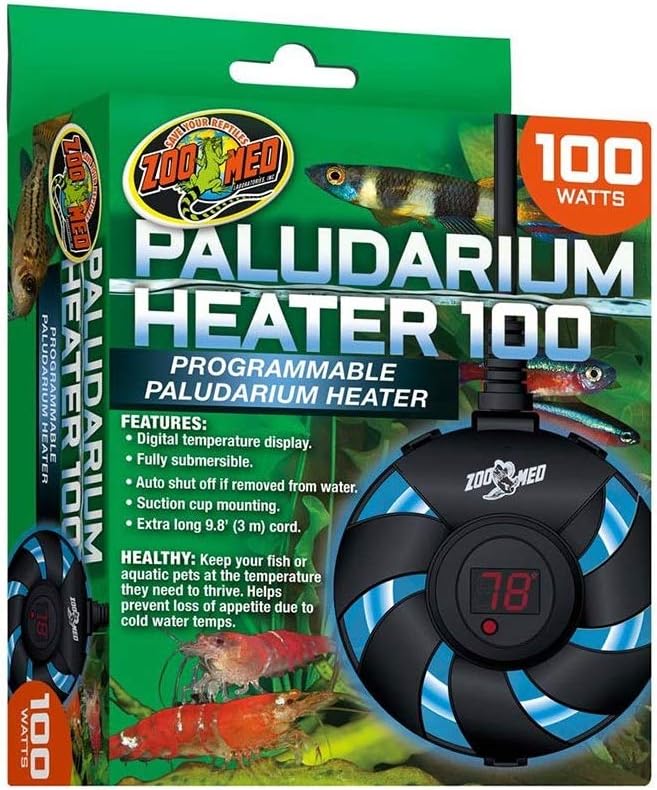 Detalle de Zoo Med Paludarium grzałka 100 W do 30 gal z cyfrowym wyświetlaczem