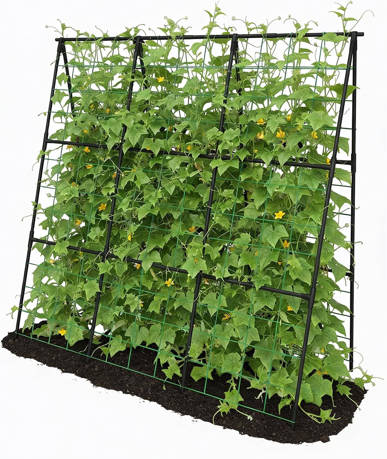 Detalle de Trellume TL-PTJ-030-TR A-Frame Garden Trellis, 49.4-Inch Steel, Black