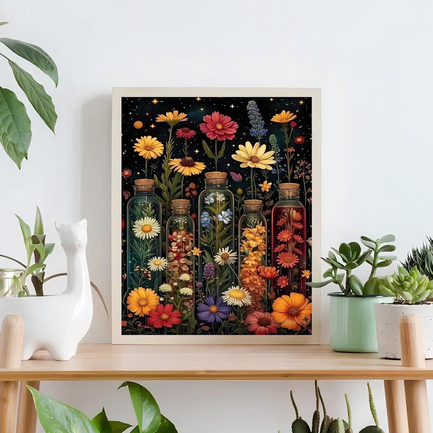 Thumbnail 2 de Lonmo Art Malen nach Zahlen Erwachsene (Paint by Numbers) – DIY Acryl-Set für Einsteiger, Home-Deko 16x20 Zoll