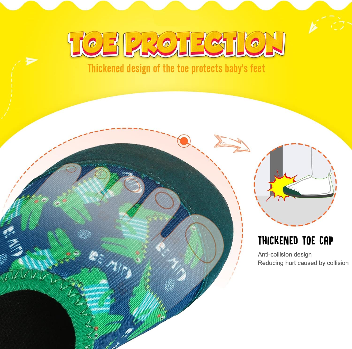 Thumbnail 1 de Yorgou Baby Water Shoes – Lightweight barefoot-style aqua socks with non-slip sole