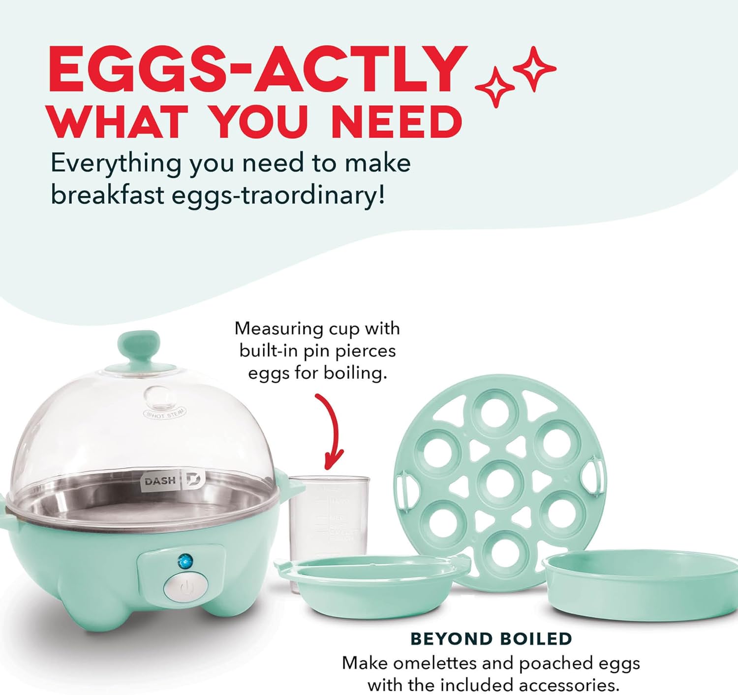 Thumbnail 3 de DASH Rapid Egg Cooker 7-Egg Aqua