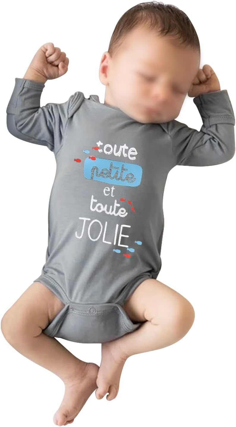 Detalle 2 de Wocharm 3-Pack Long Sleeve Cotton Baby Bodysuit Vests (3–24 months)