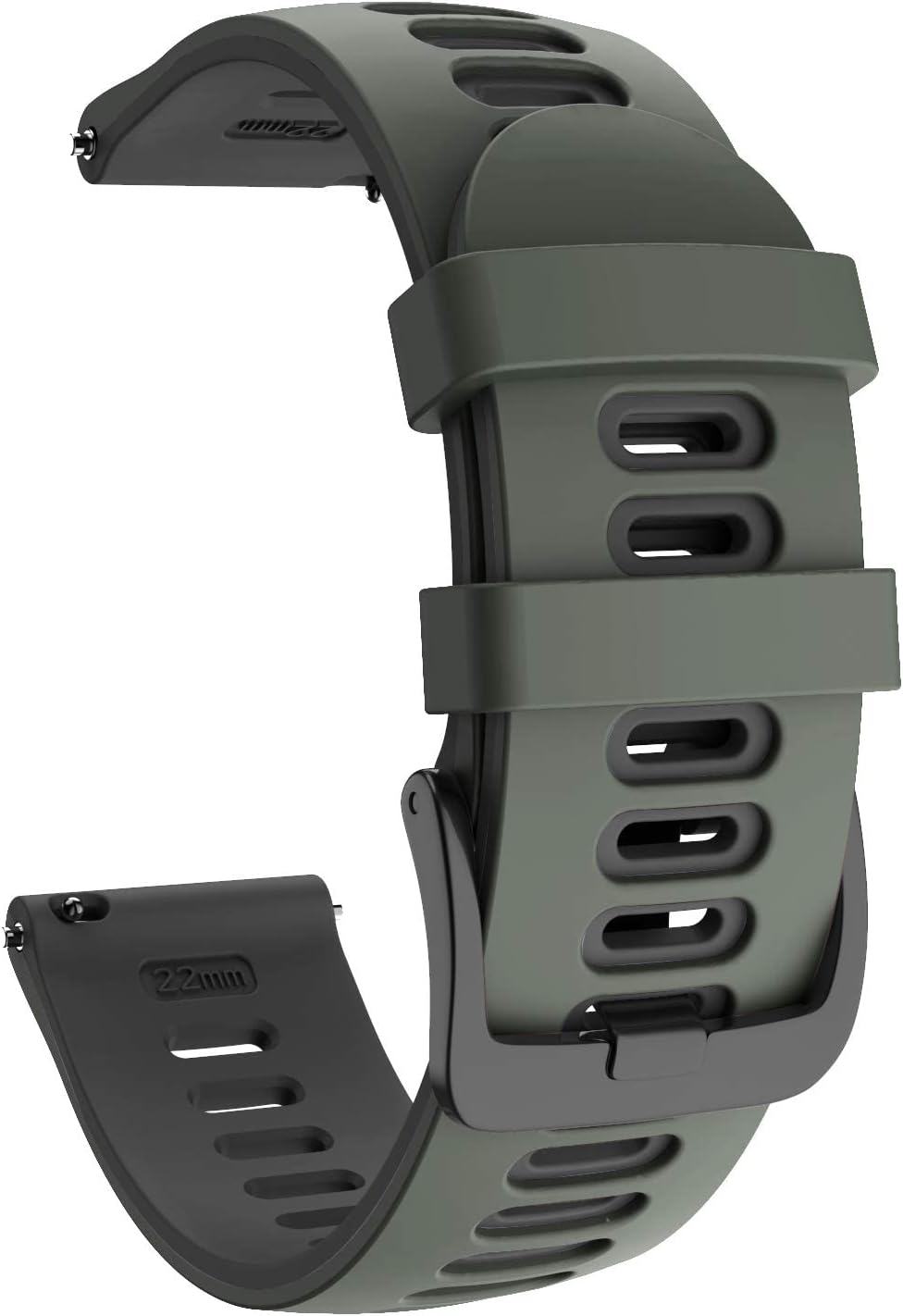 Detalle de OVERSTEP Compatible 22mm Silicone Strap for Vivoactive 4