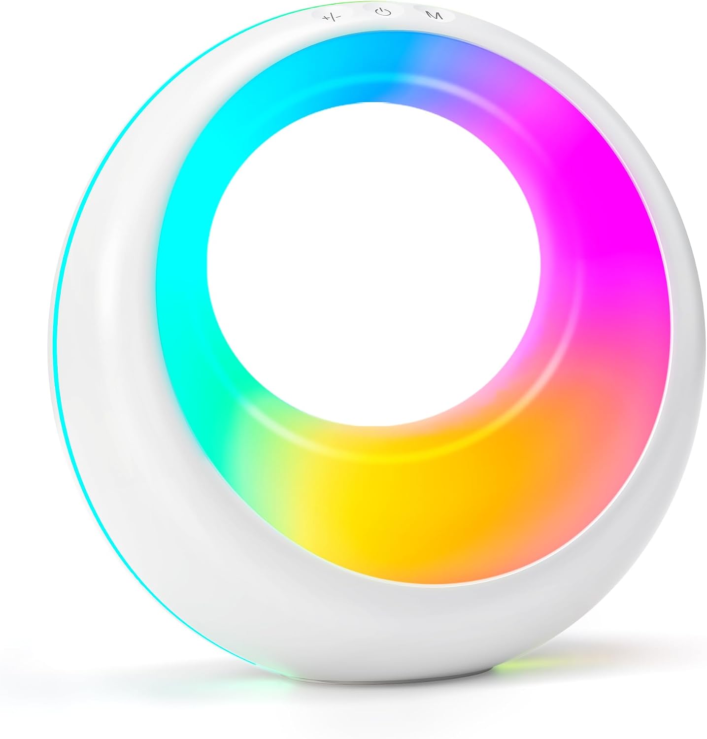 Detalle de Auxmir LED Night Light rechargeable table lamp with 7 RGB colours, 9 modes and remote control