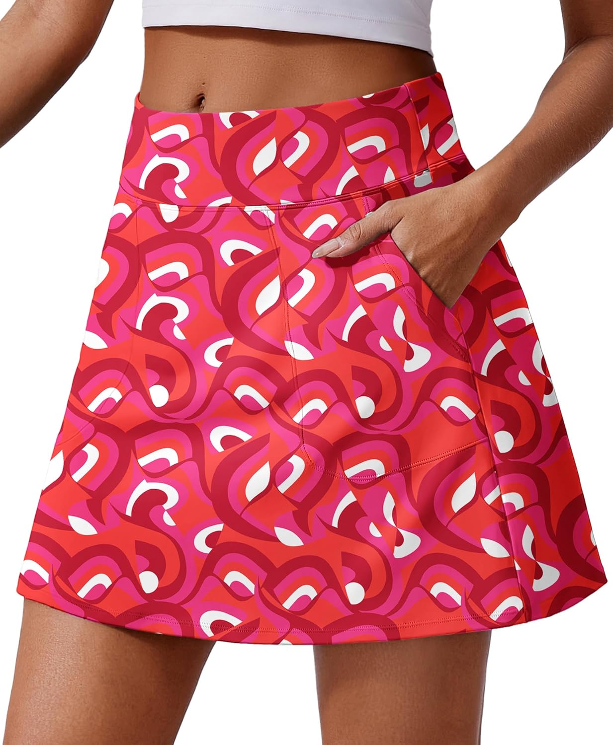 Thumbnail 6 de PINSPARK 17" High-Waisted Golf Skorts for Women with UPF 50+ and 4 Pockets
