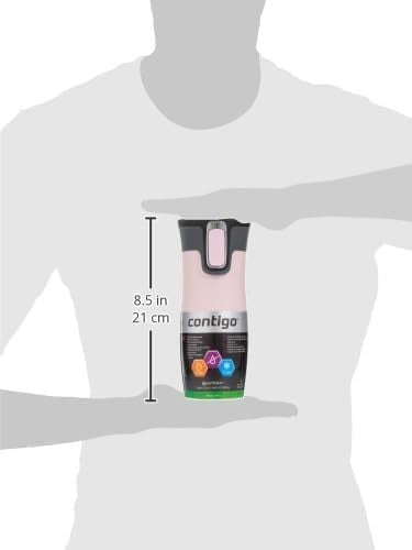 Detalle de Contigo West Loop Autoseal vaso térmico 470 ml rosa