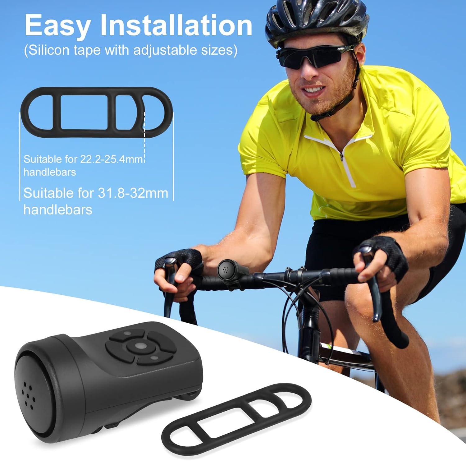 Detalle 2 de Flintronic Timbre de Bicicleta 120 dB IPX4