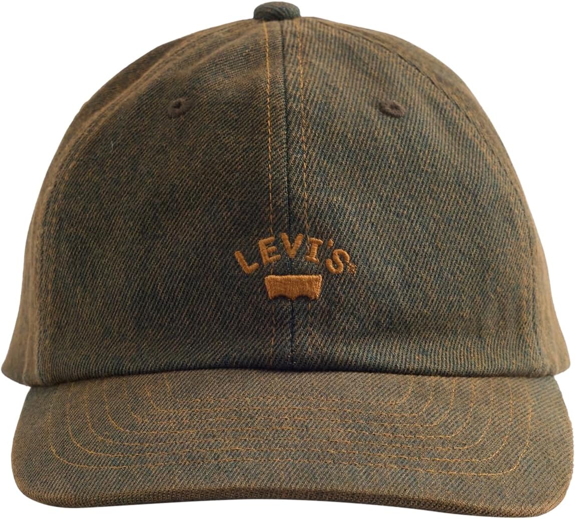 Detalle de Levi's Lazy Girl Logo cap – Cappellino nero con stampa logo, stile casual e pratico