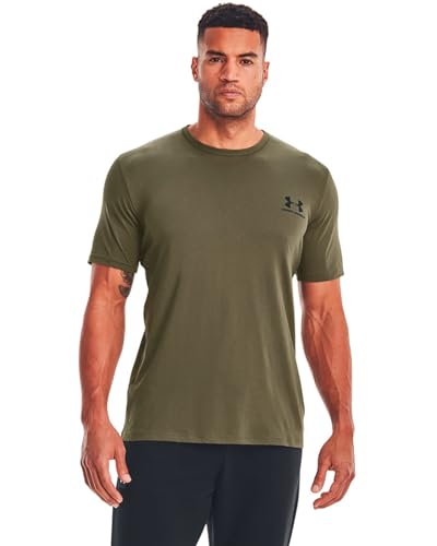 Thumbnail 1 de Camiseta Under Armour UA Sportstyle LC SS para hombre (Marine/OD Green)