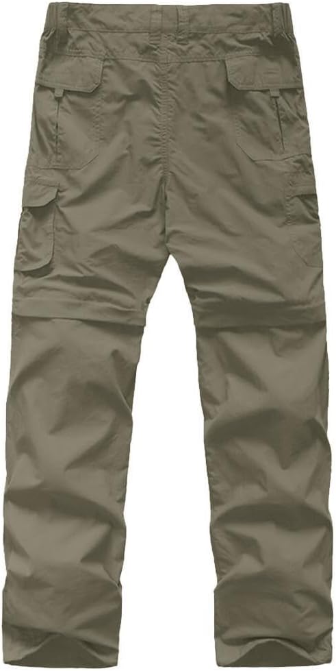 Detalle 2 de linlon Convertible Hiking Cargo Pants for Kids, UPF 50+ Quick-Dry Zip-Off
