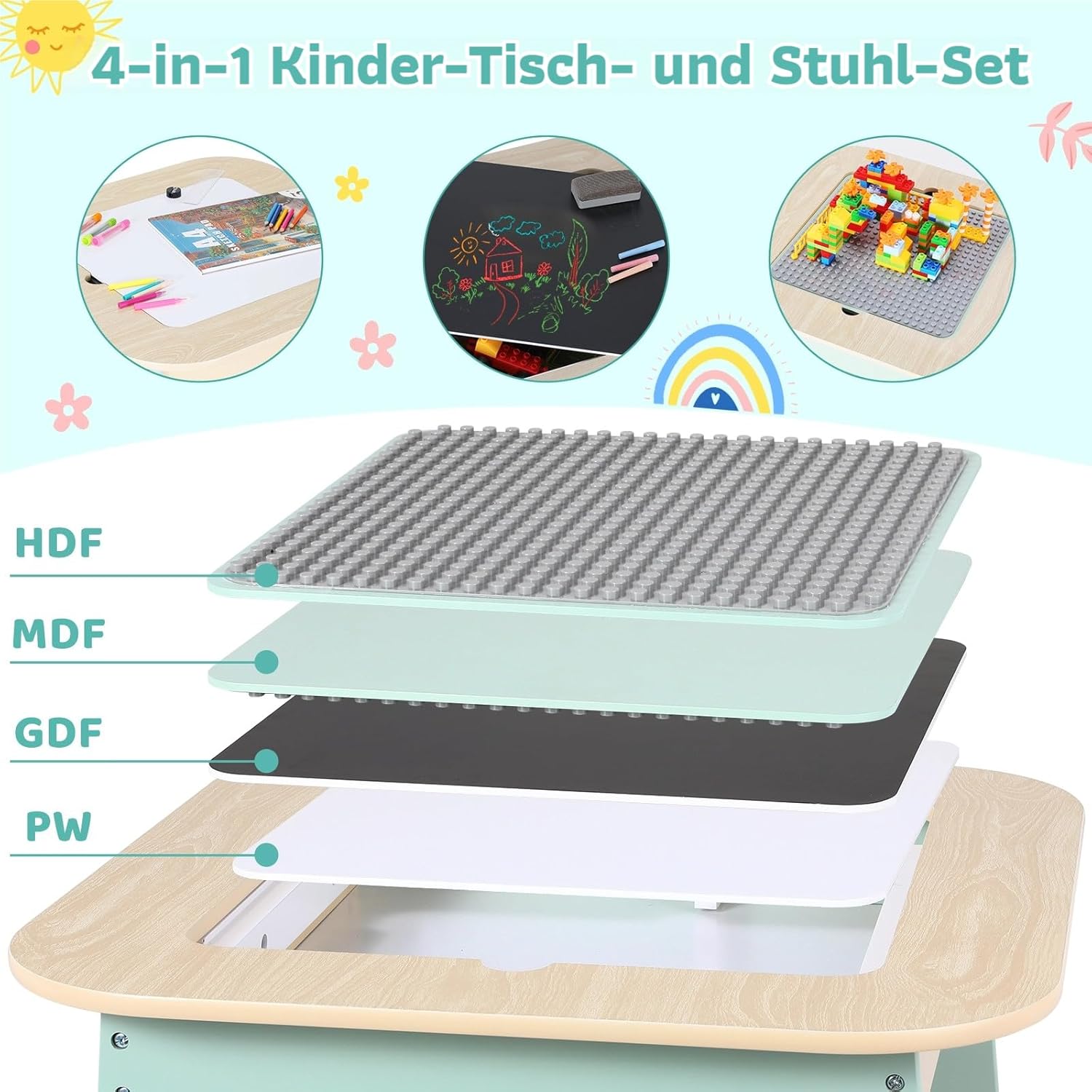 Thumbnail 6 de Clevich Tavolo bambini con 2 sedie 49 cm