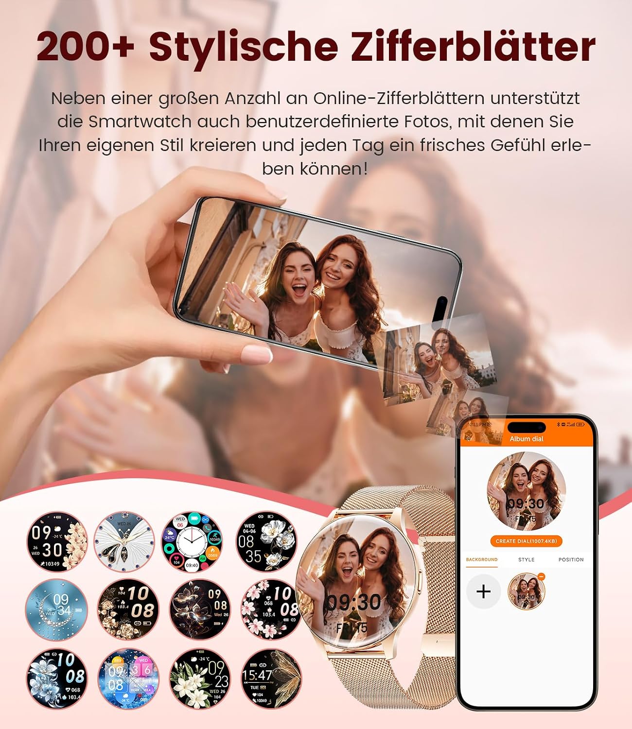 Thumbnail 6 de Smartwatch Damen 1,43 Zoll